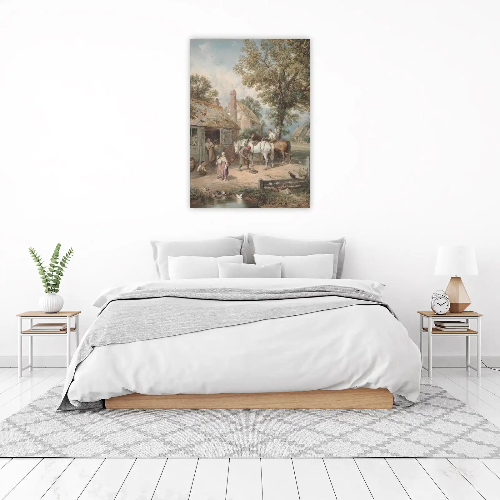 Rural Countryside Horse Shoeing Wall Art