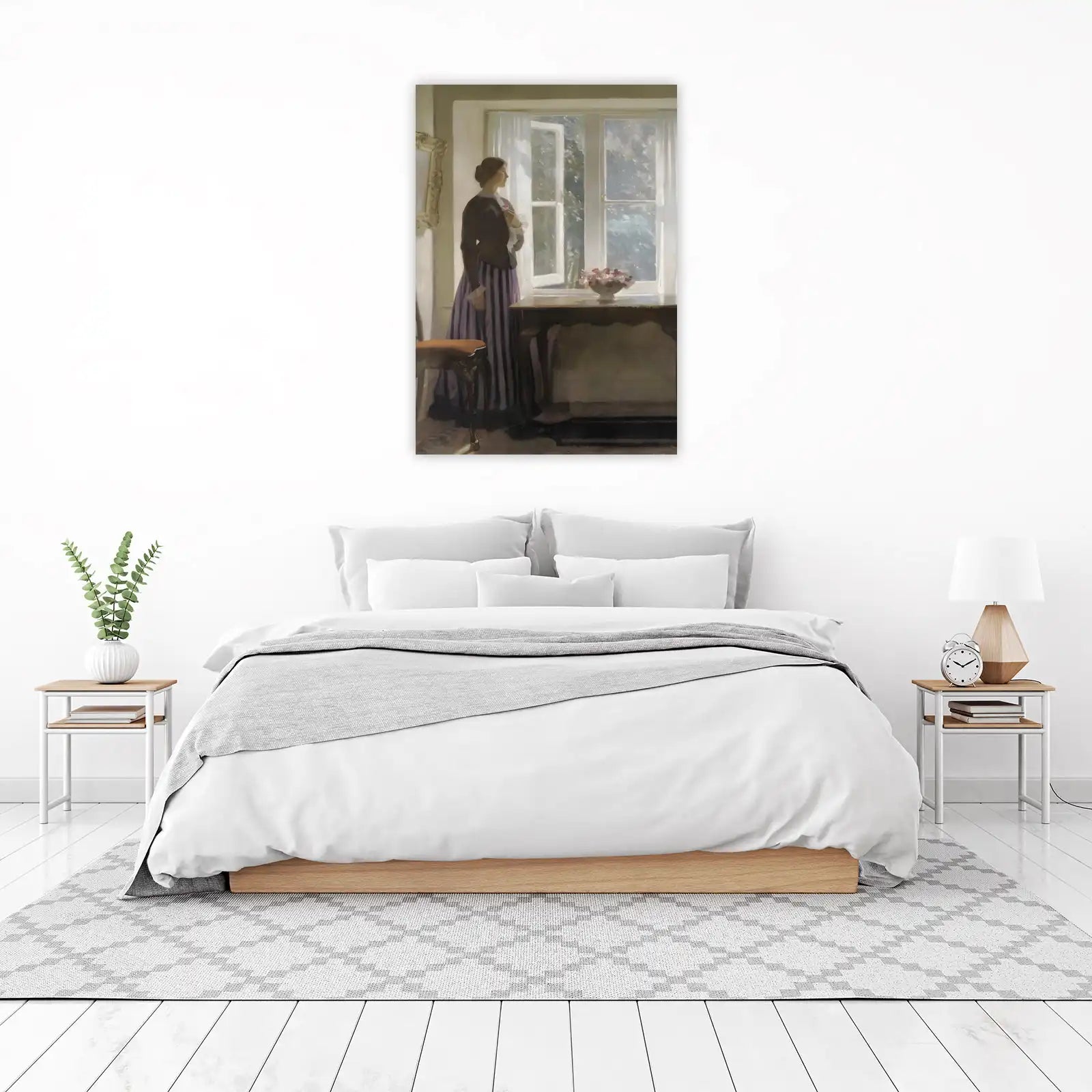 Victorian Lady by Window Wall Art