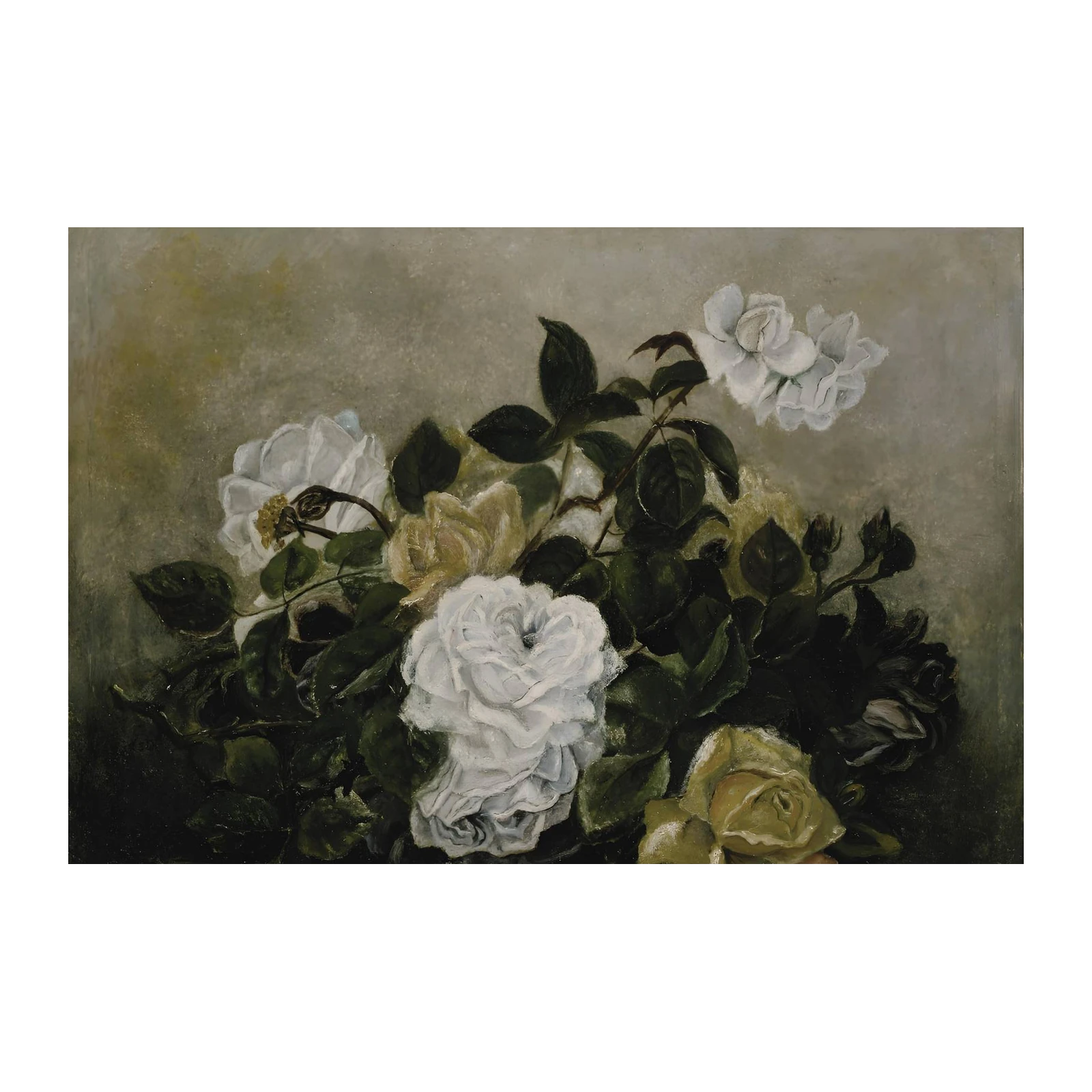 Vintage Rose Still Life Fine Art Wall Art