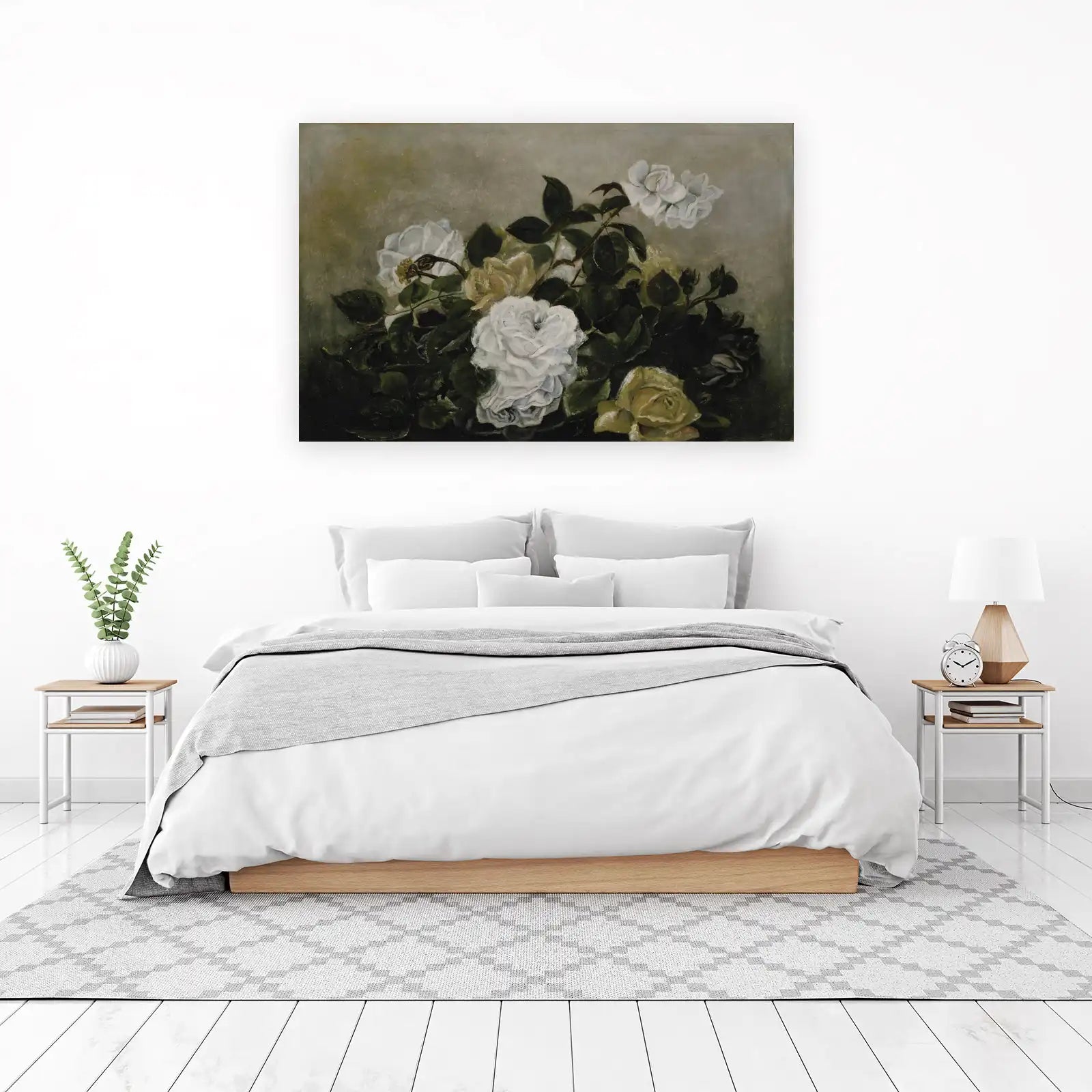 Vintage Rose Still Life Fine Art Wall Art