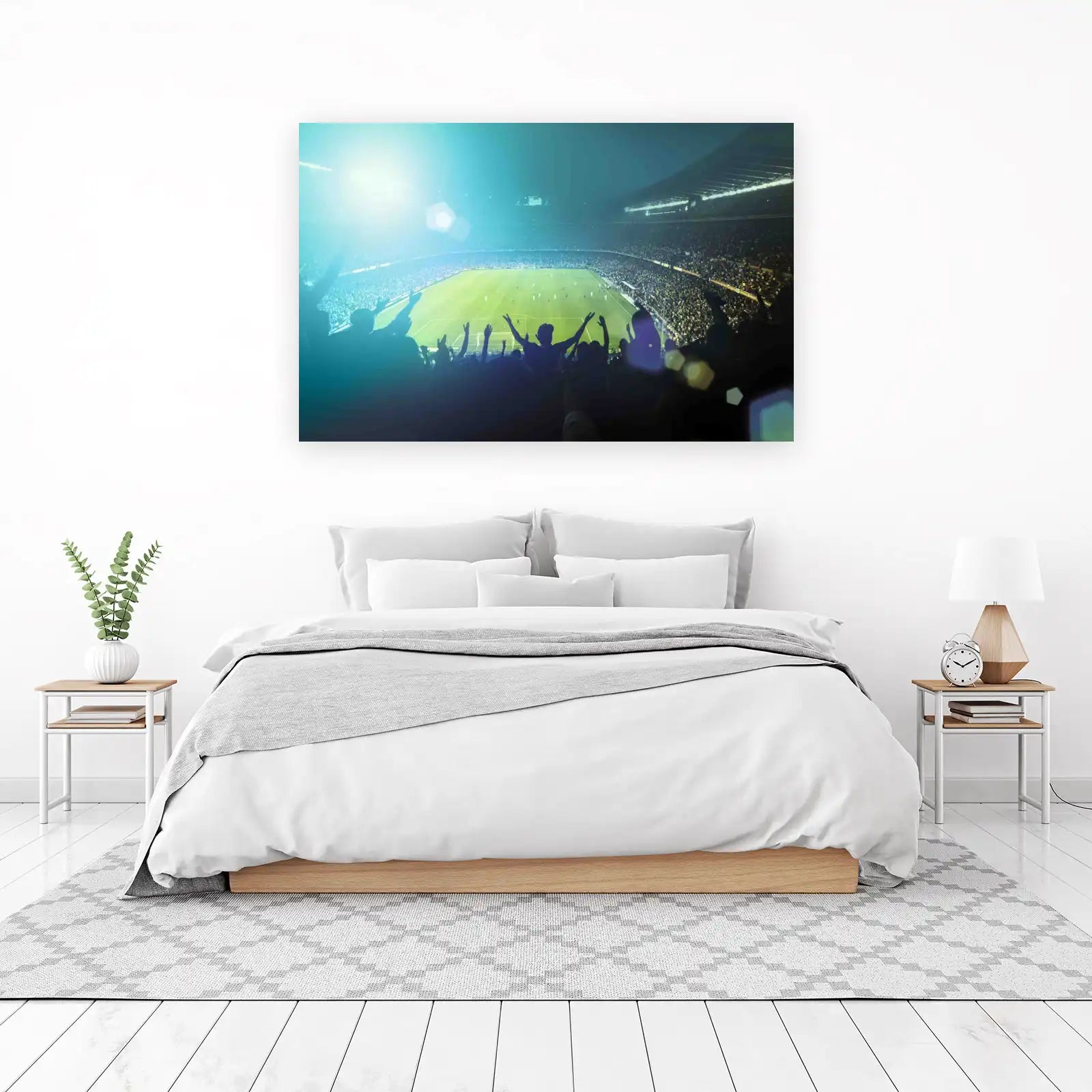 Electric Stadium Crowd Football Wall Art