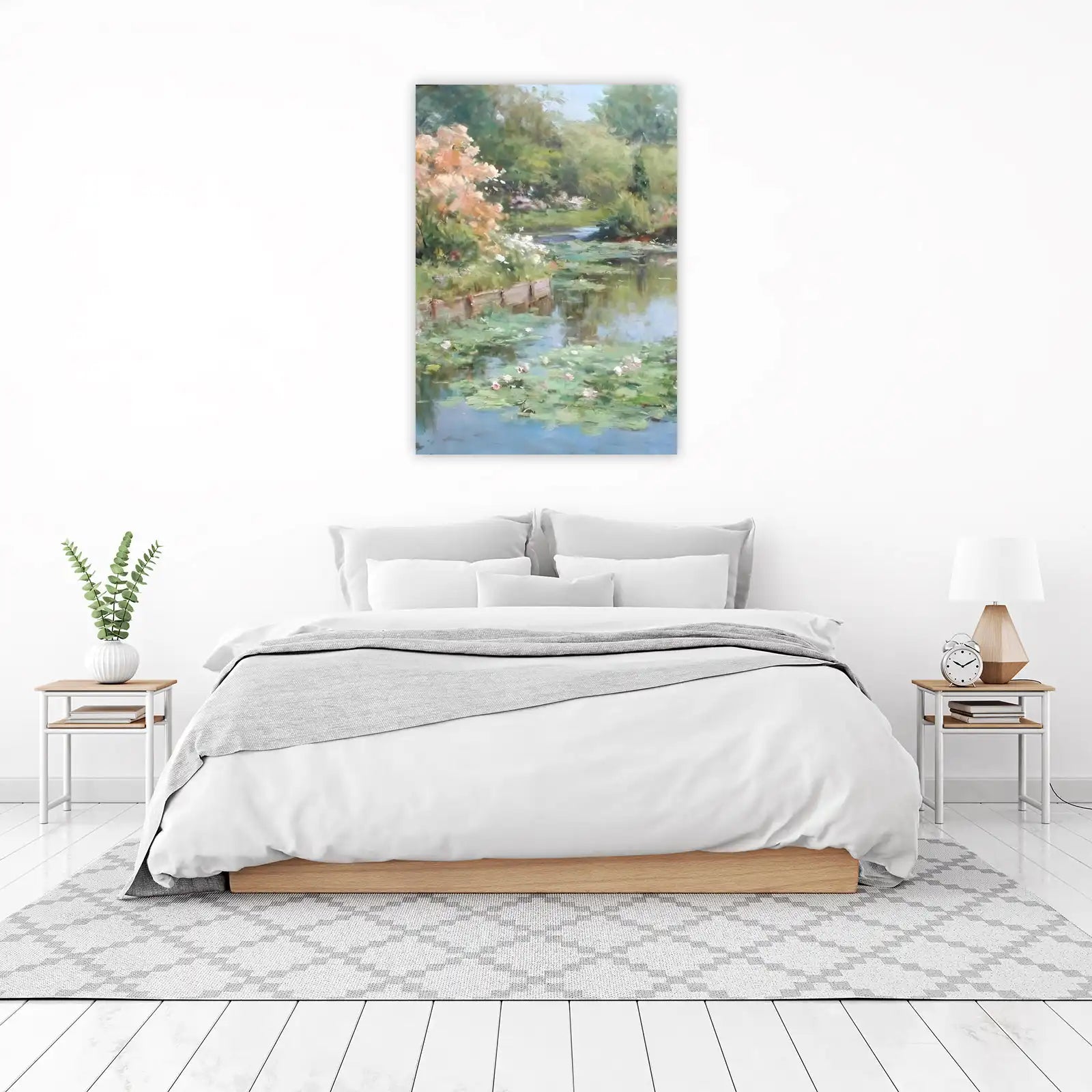 Tranquil Water Lily Garden Wall Art