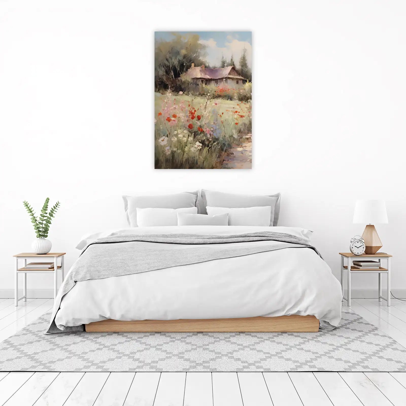 Impressionist Cottage Garden Wall Art