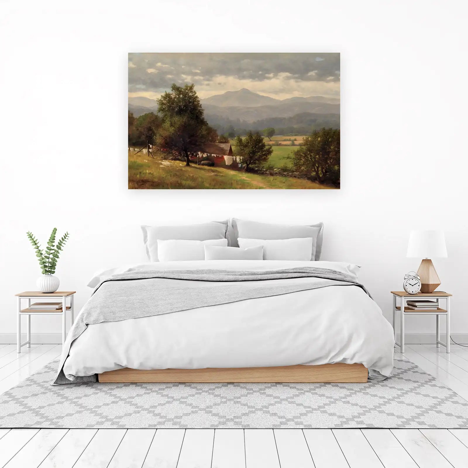 Serene Countryside Landscape Wall Art