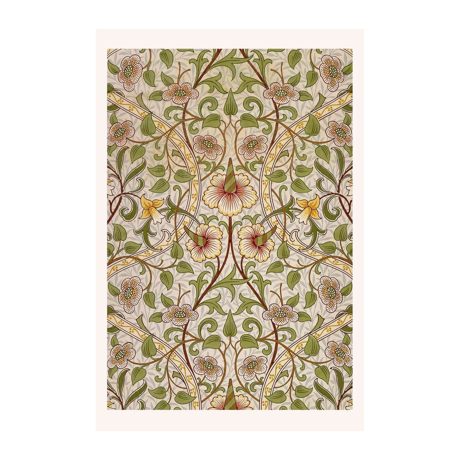 Vintage Floral Pattern Wall Art