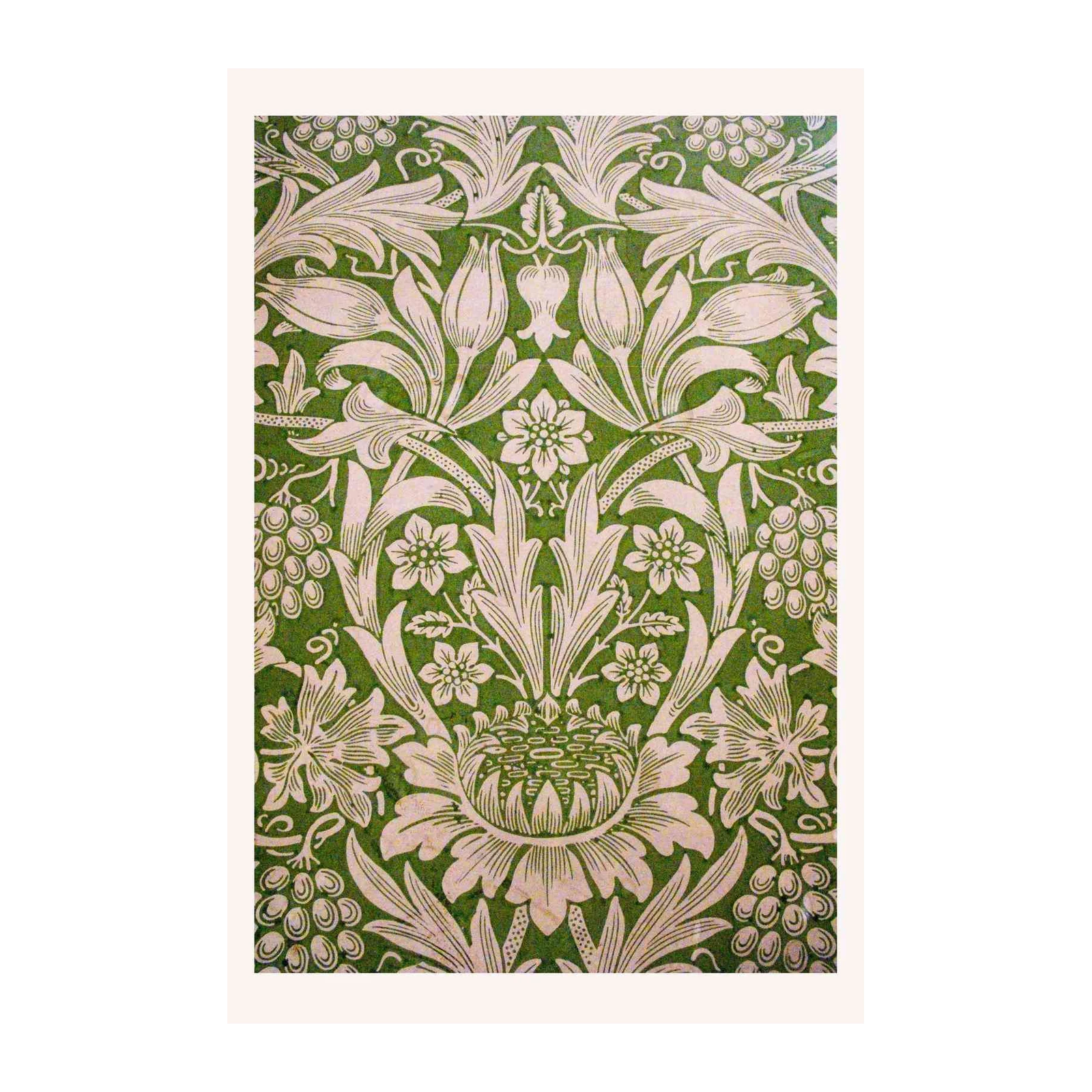 William Morris Floral Botanical Green Wall Art