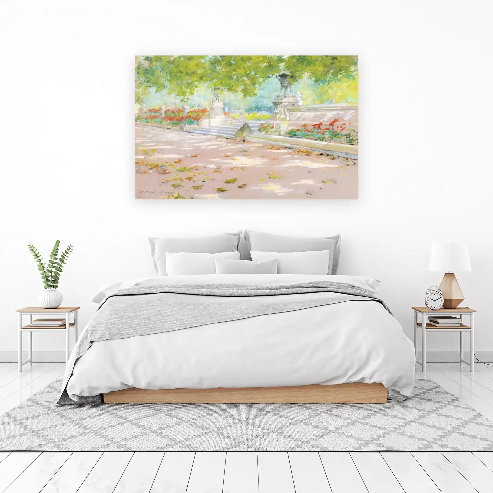 Serene Garden Path Impressionist Wall Art