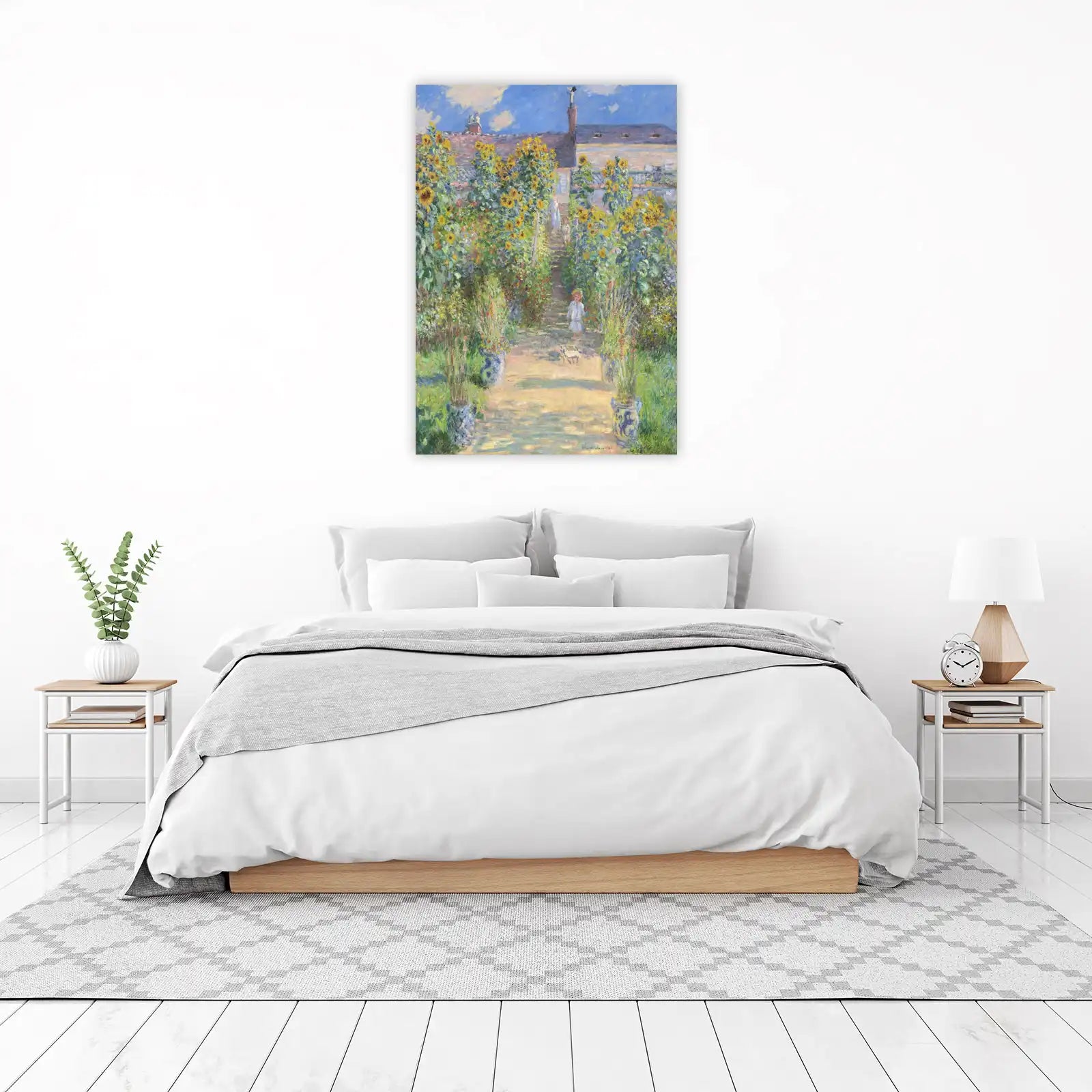 Vibrant Sunflower Garden Path Wall Art