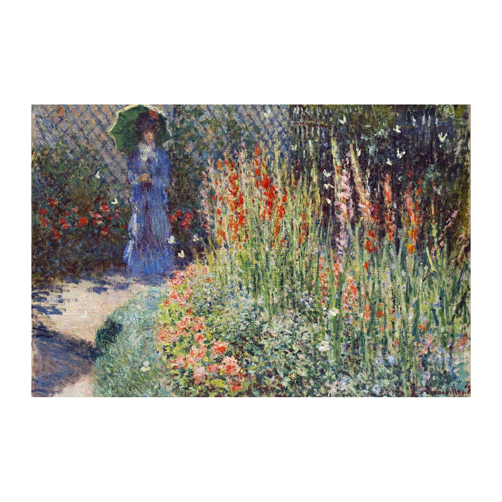 Impressionist Garden Lady Wall Art