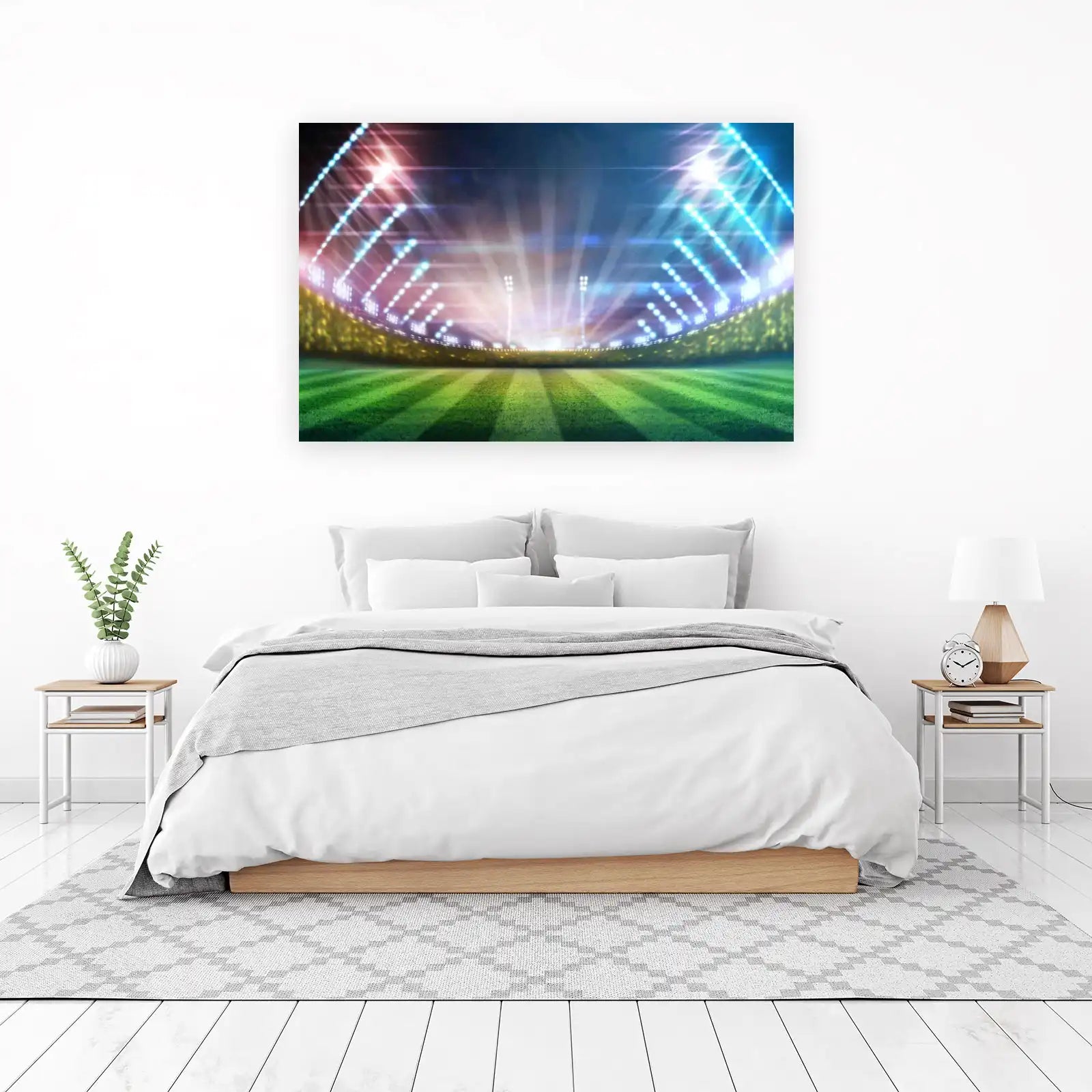 Stadium Lights Sports Field Wall Art