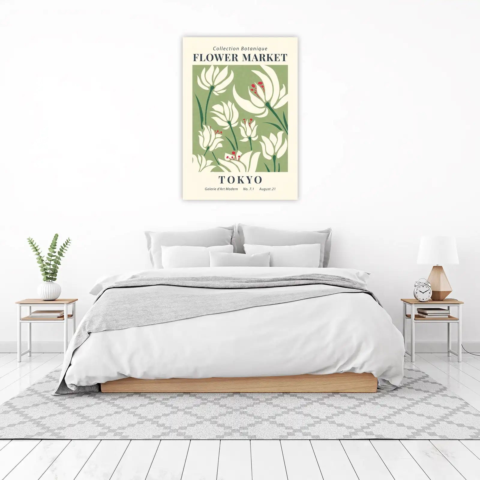 Botanical Flower Market Tokyo Wall Art