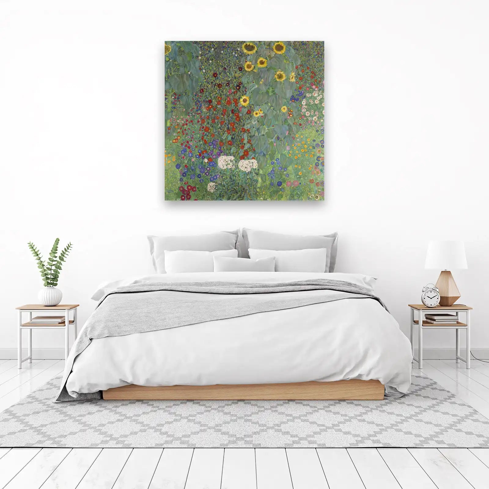 Gustav Klimt Sunflowers Garden Wall Art