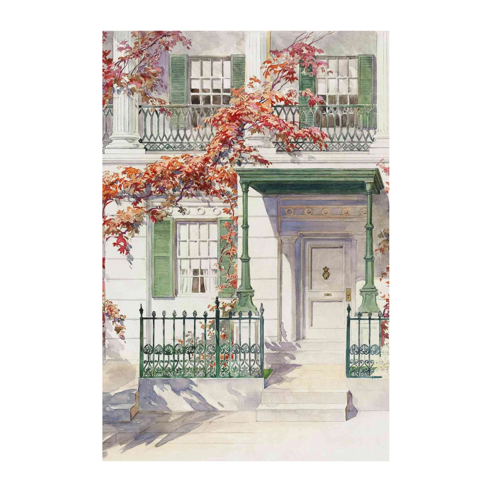 Autumnal Elegance Architectural Wall Art