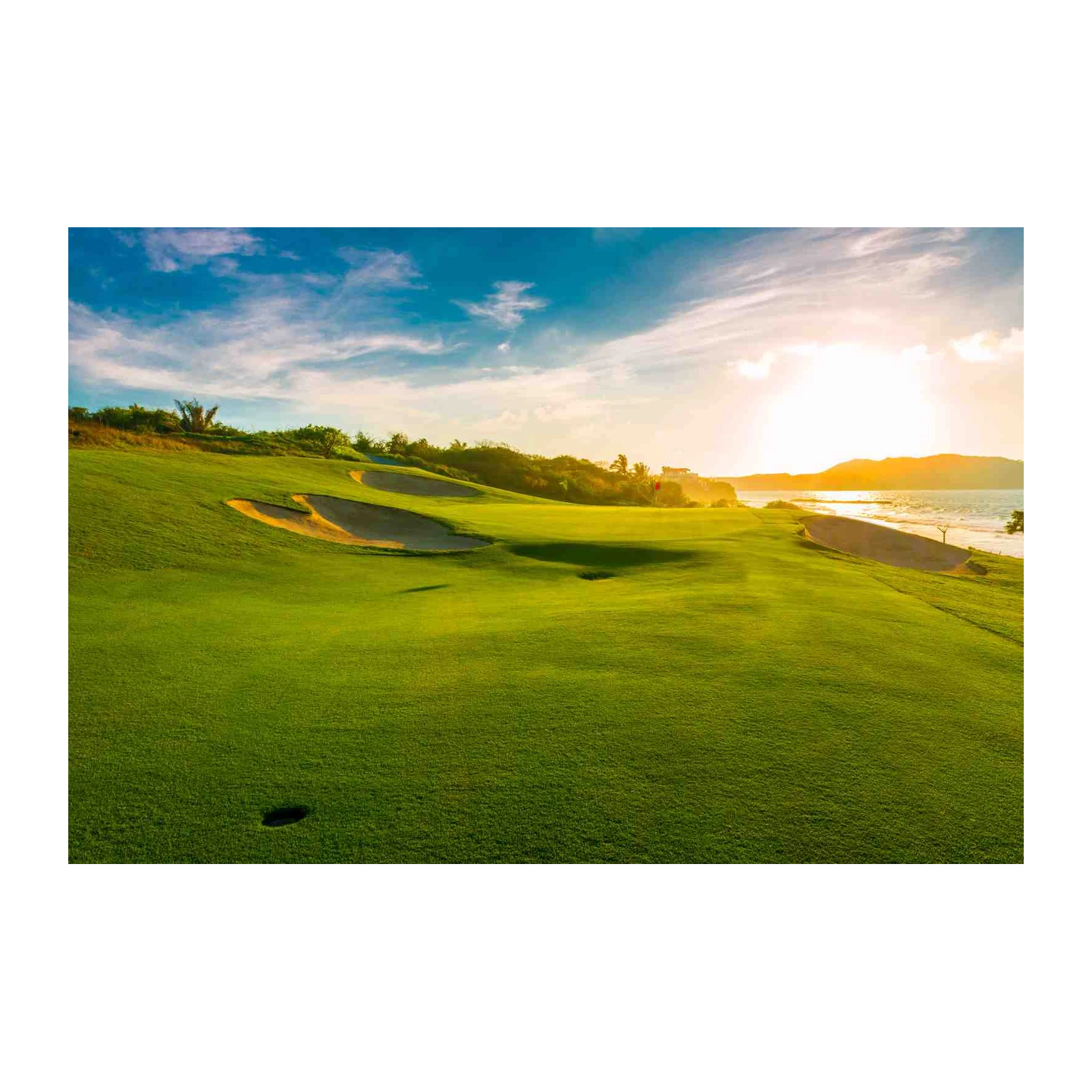 Tropical Golf Course Paradise Wall Art
