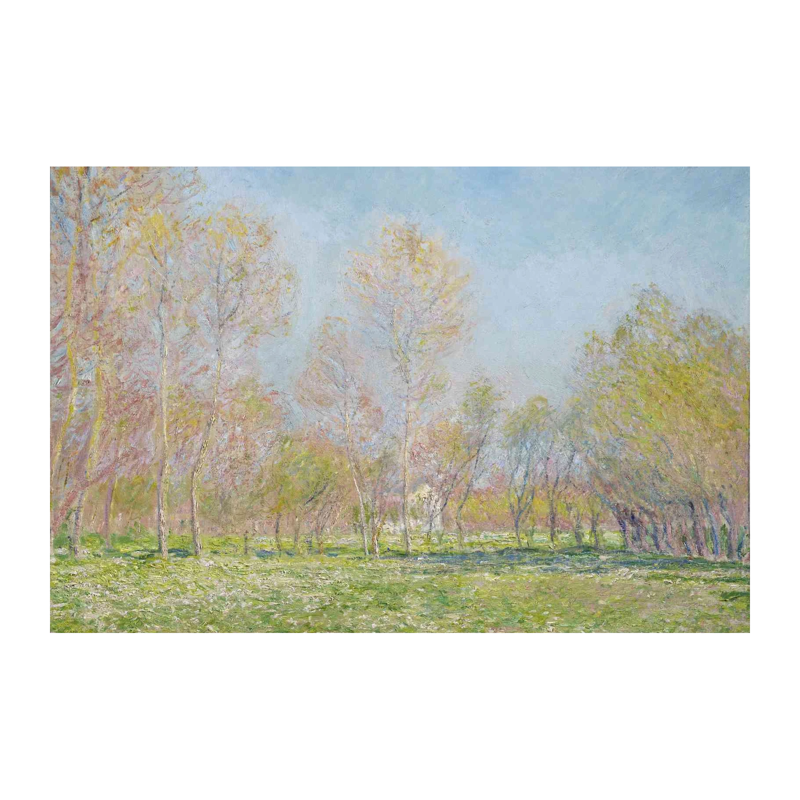 Spring Meadow Impressionist Landscape Wall Art