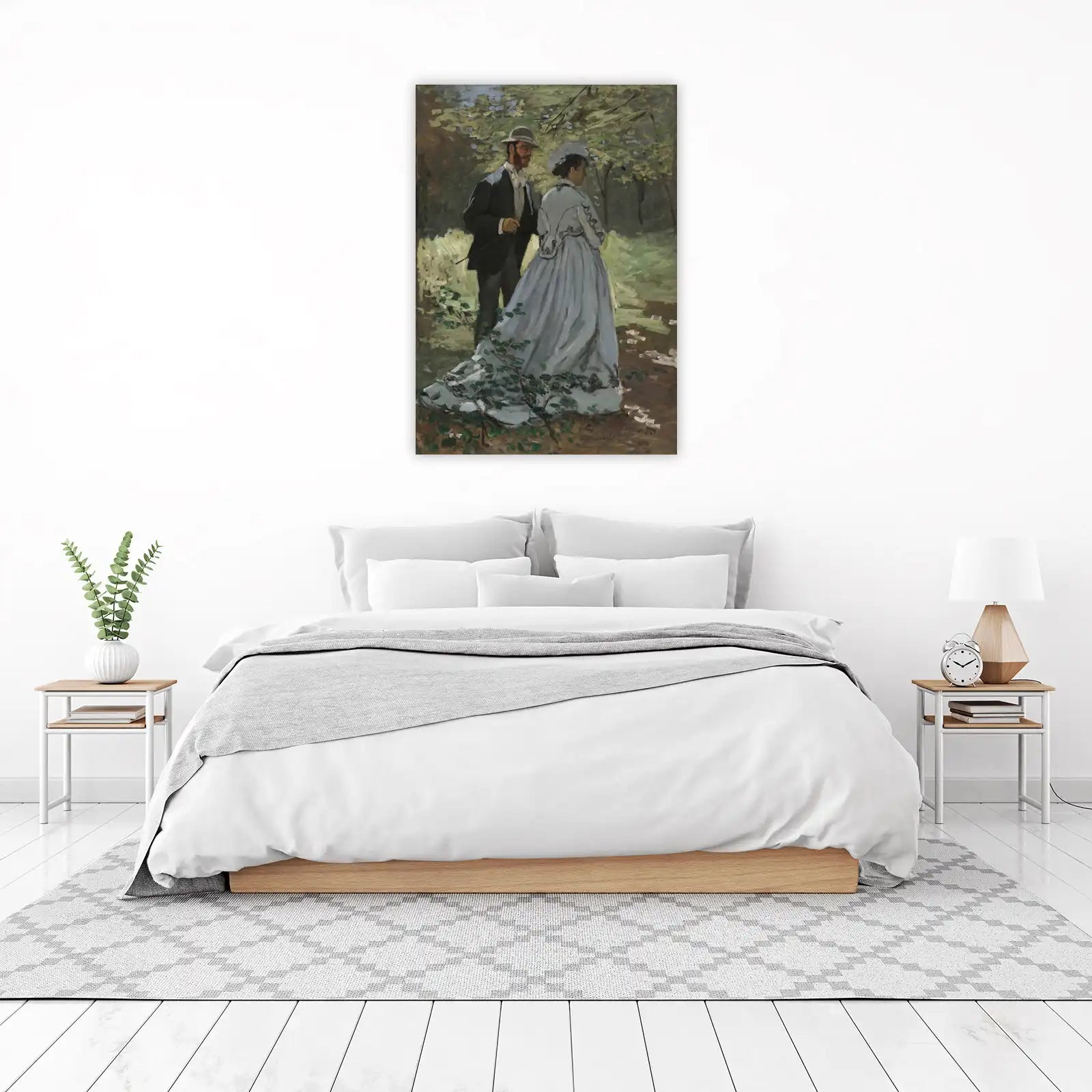 Impressionist Stroll: Garden Couple Wall Art