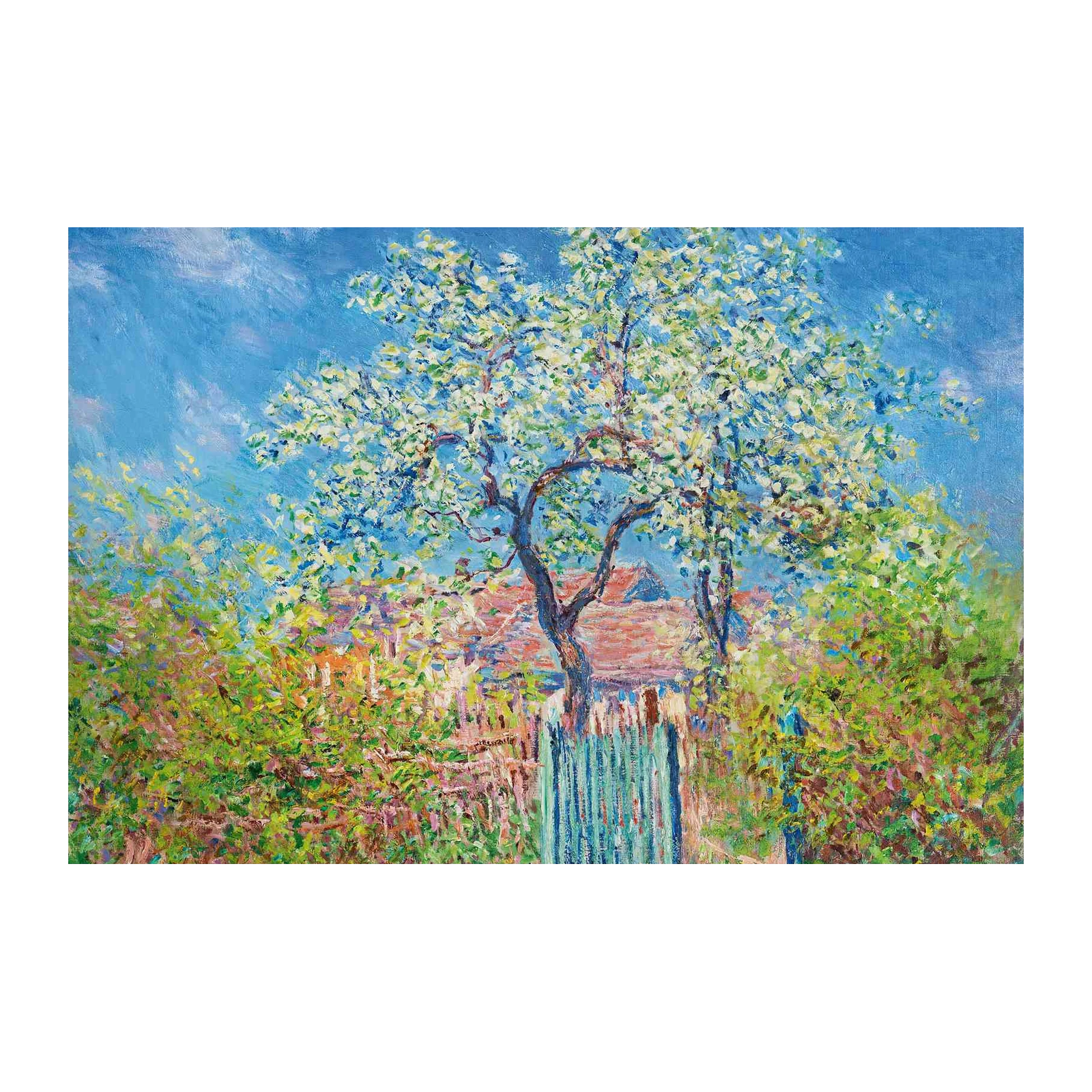 Spring Blossom Garden Monet Style Wall Art