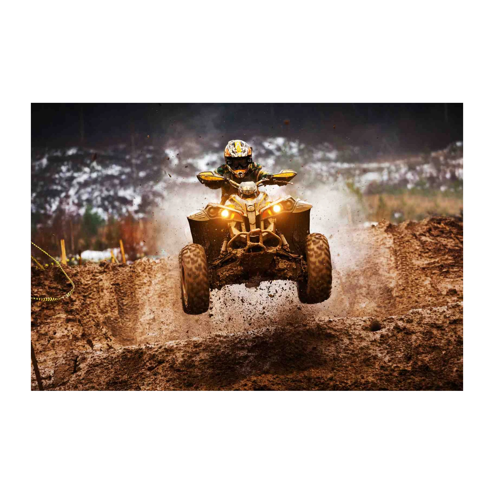Muddy ATV Jump Action Wall Art