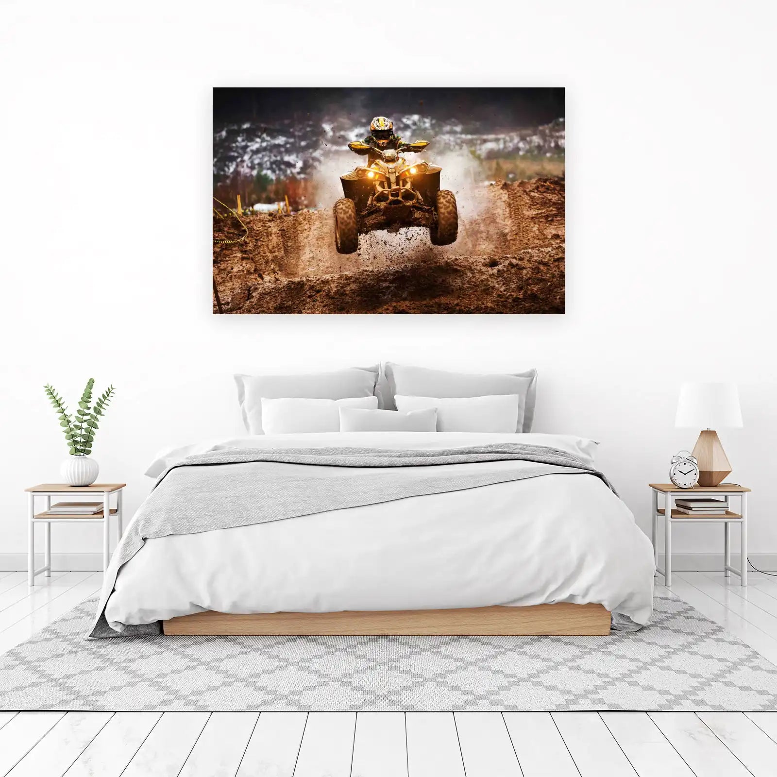 Muddy ATV Jump Action Wall Art