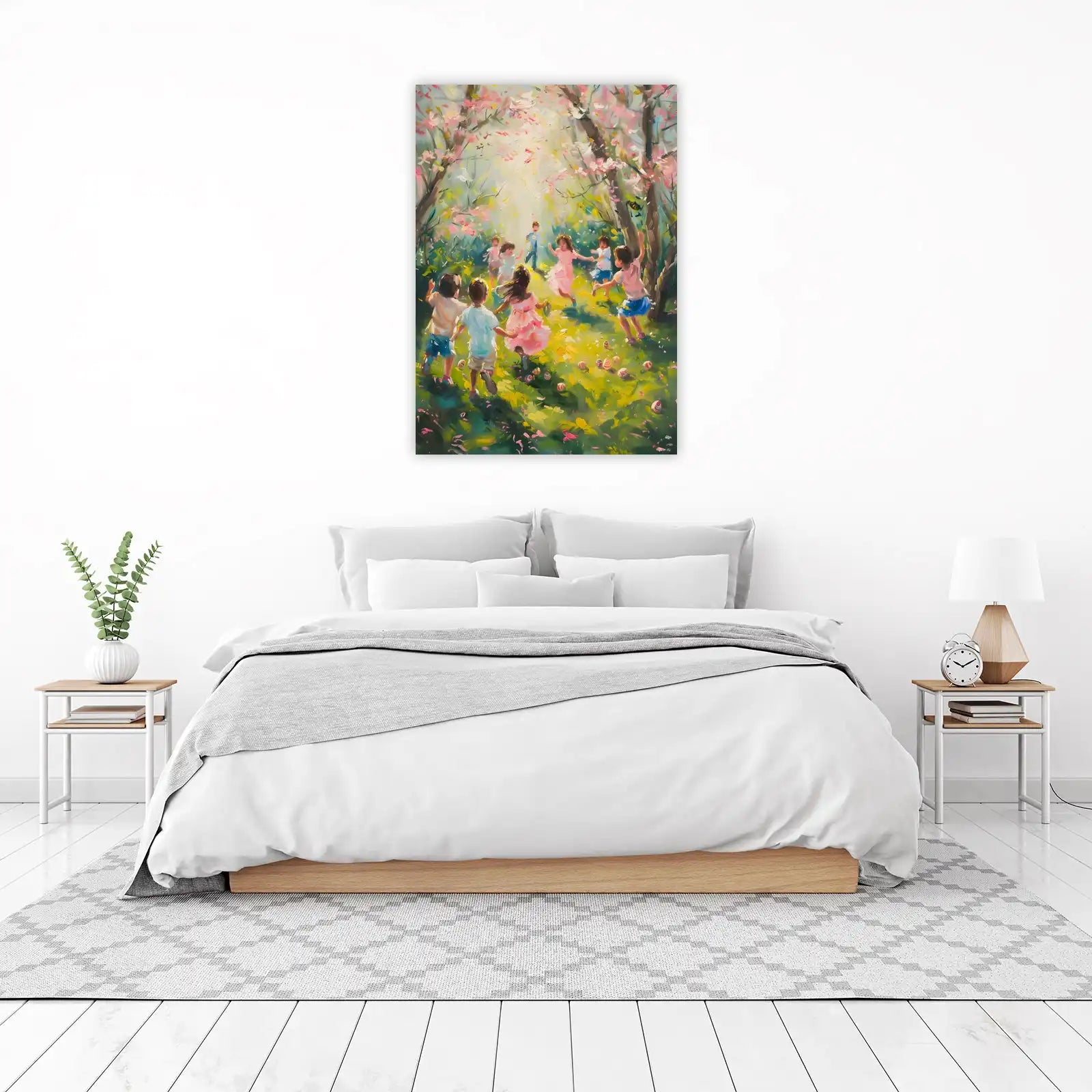Joyful Spring Dance Wall Art for Kids Room