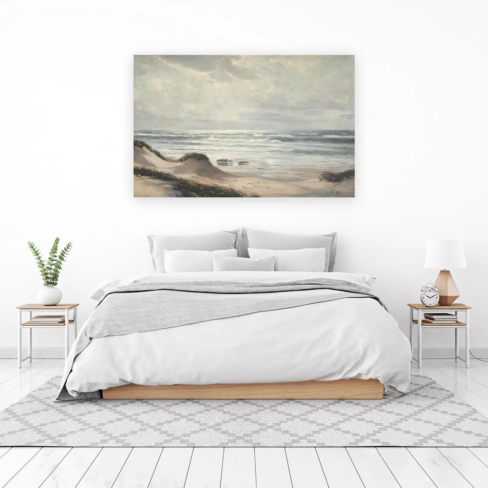 Serene Coastal Dunes & Ocean Waves Wall Art