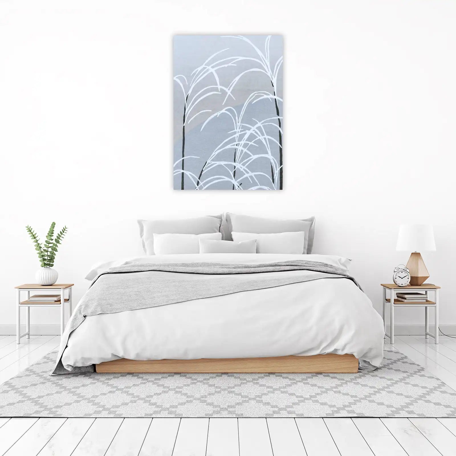 Serene Pampas Grass Minimalist Wall Art