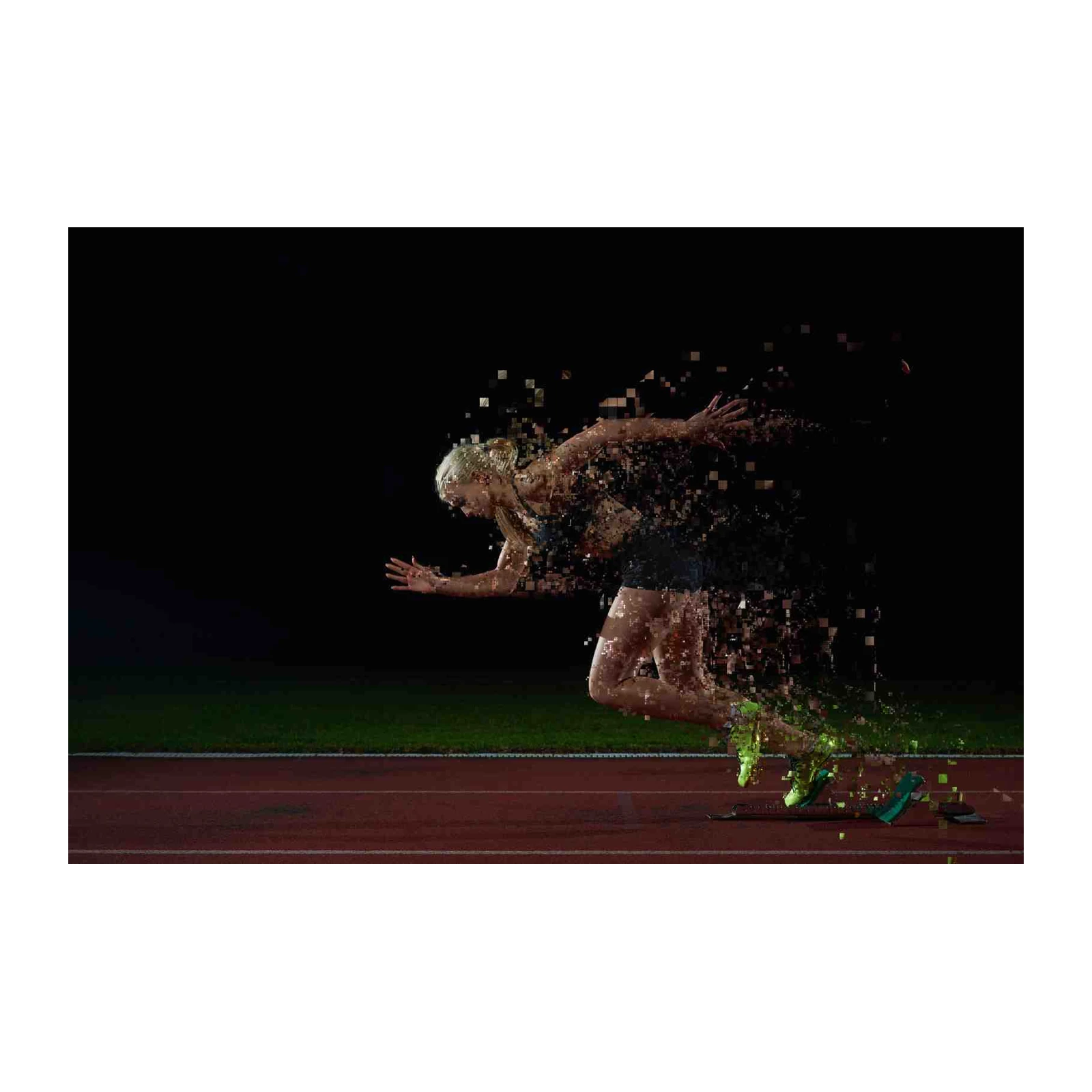 Explosive Runner Pixel Art Wall Art