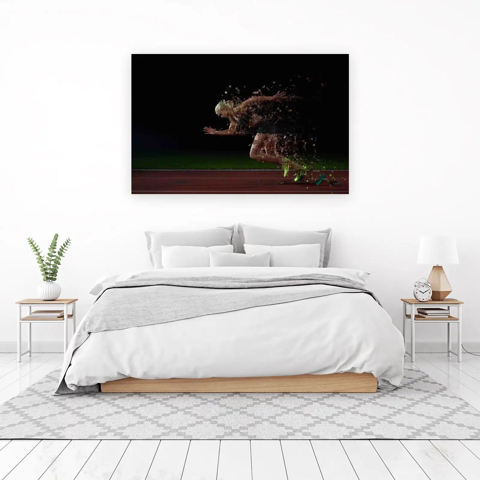 Explosive Runner Pixel Art Wall Art