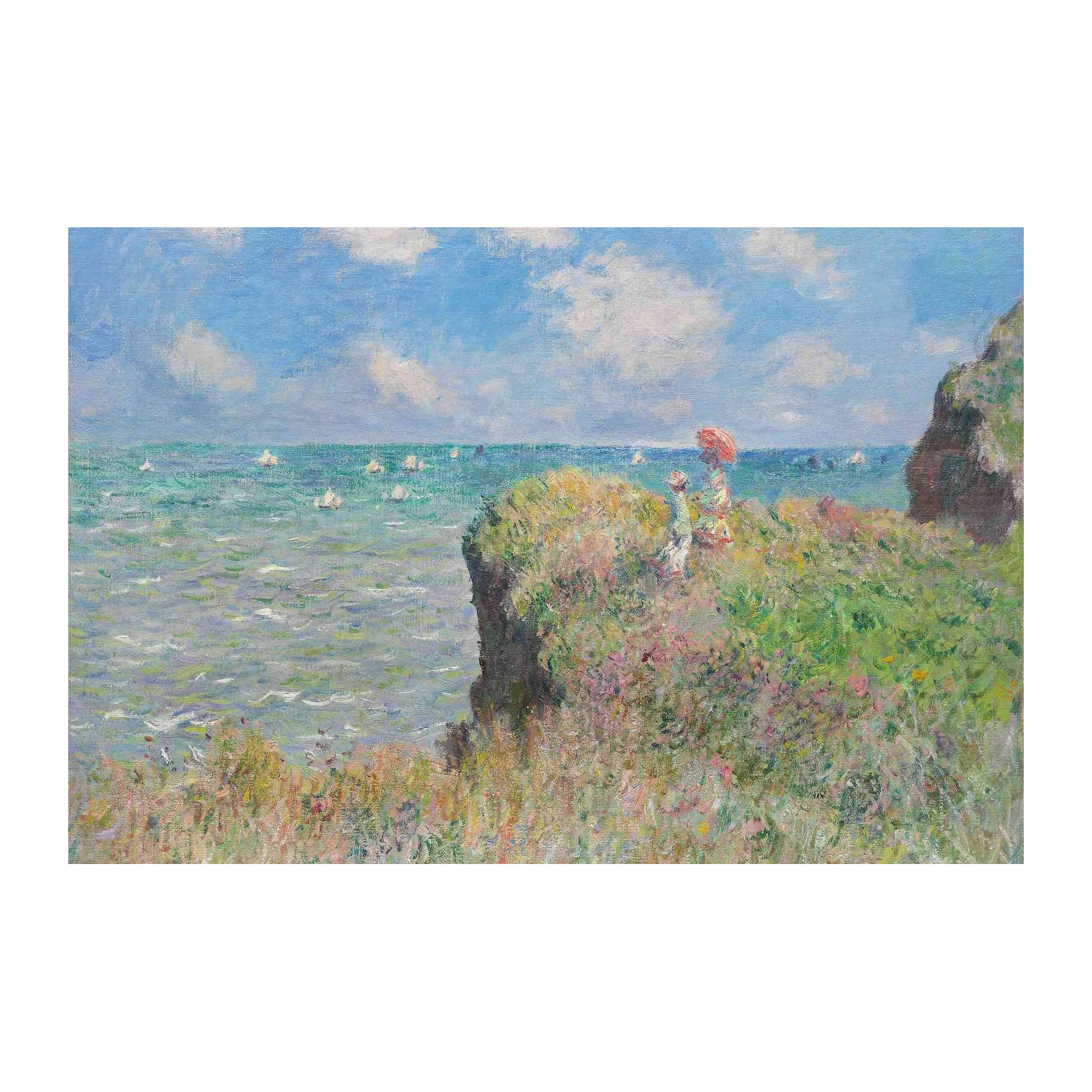 Impressionist Coastal Walk Wall Art