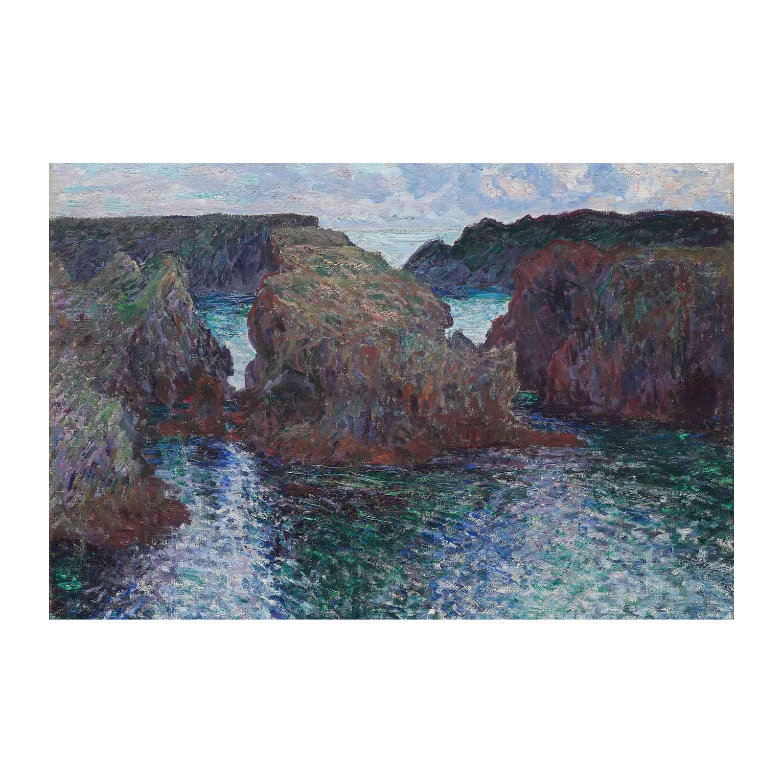 Coastal Cliffs & Ocean Impressionist Wall Art