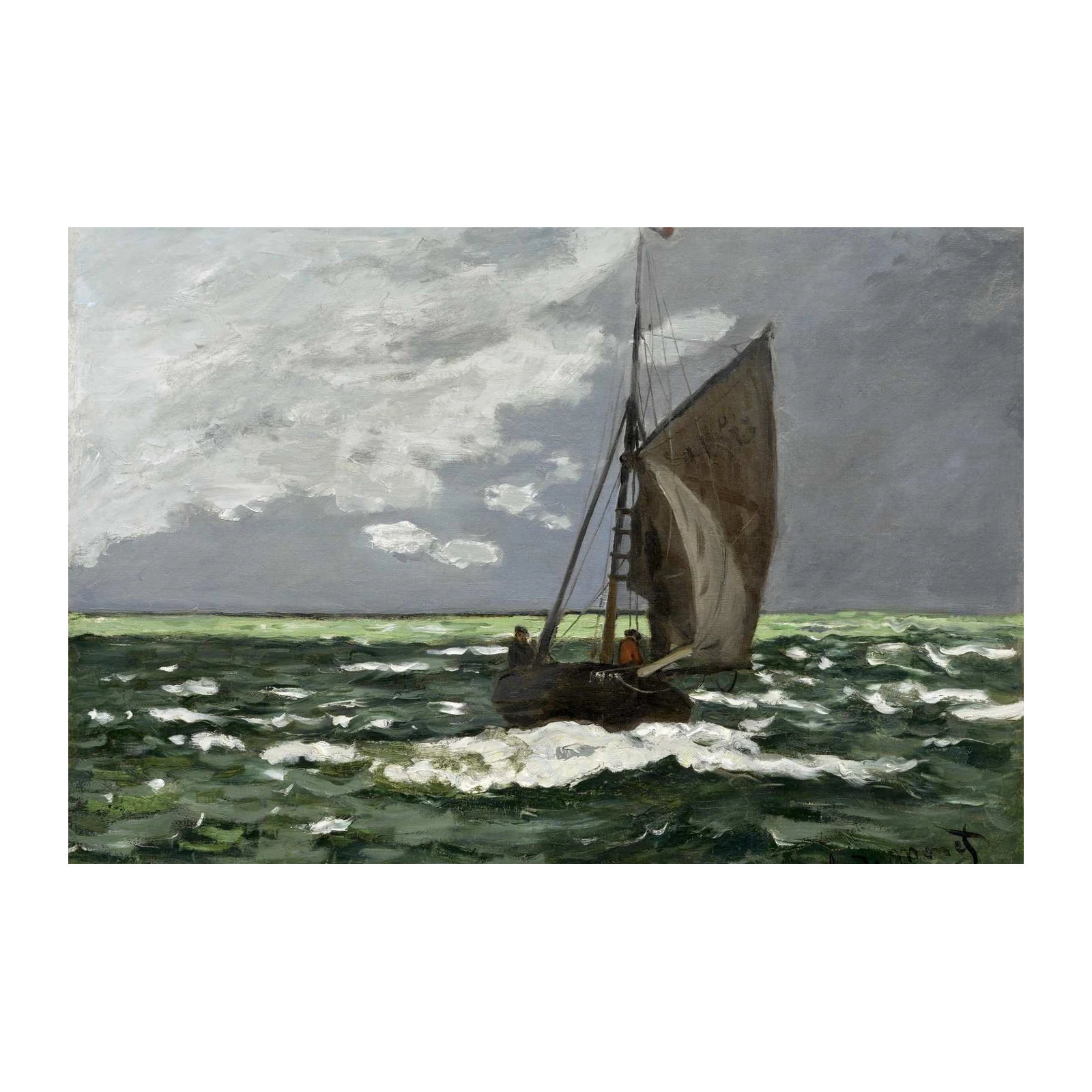 Impressionist Sailboat Seascape Wall Art