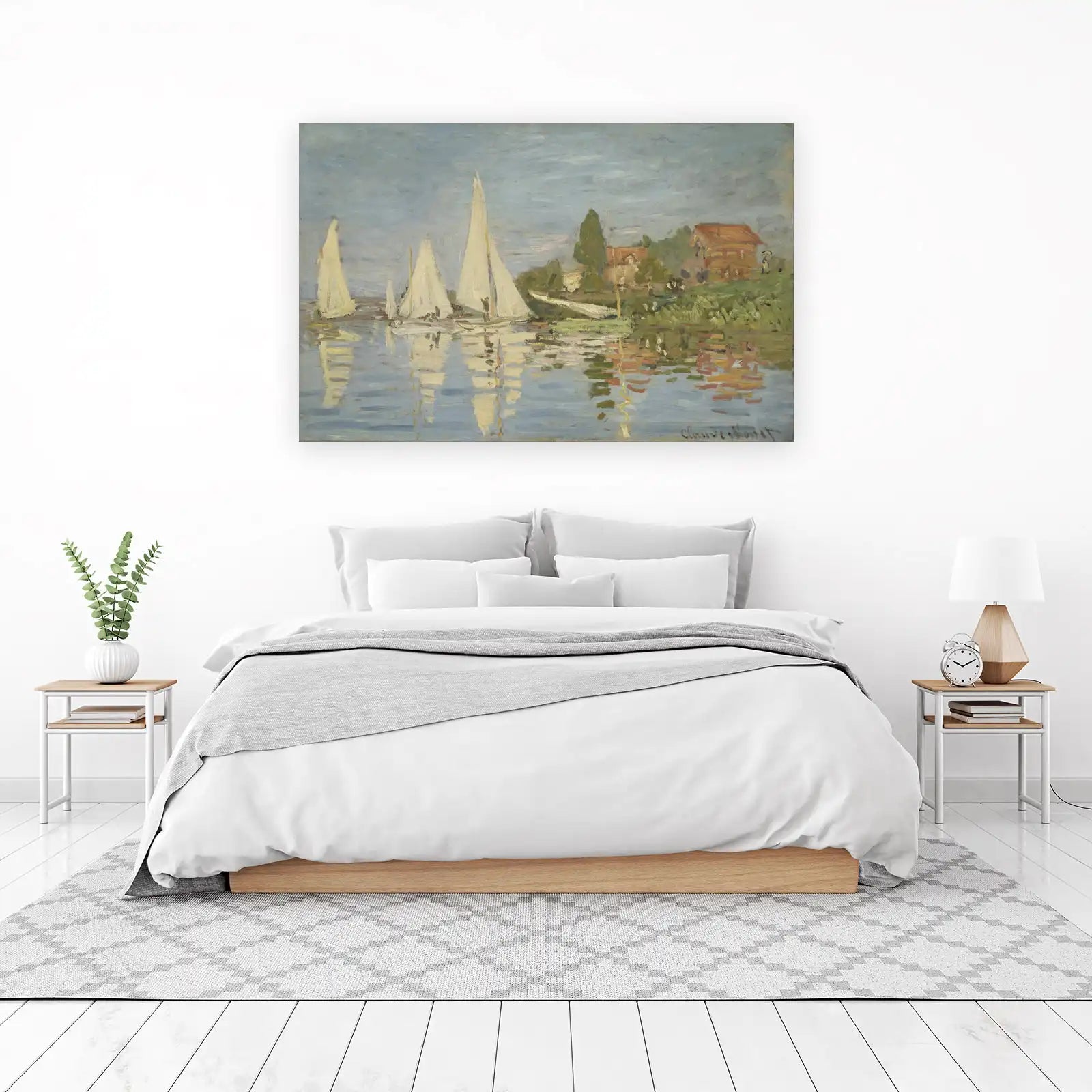 Monet Sailboats Impressionist Wall Art