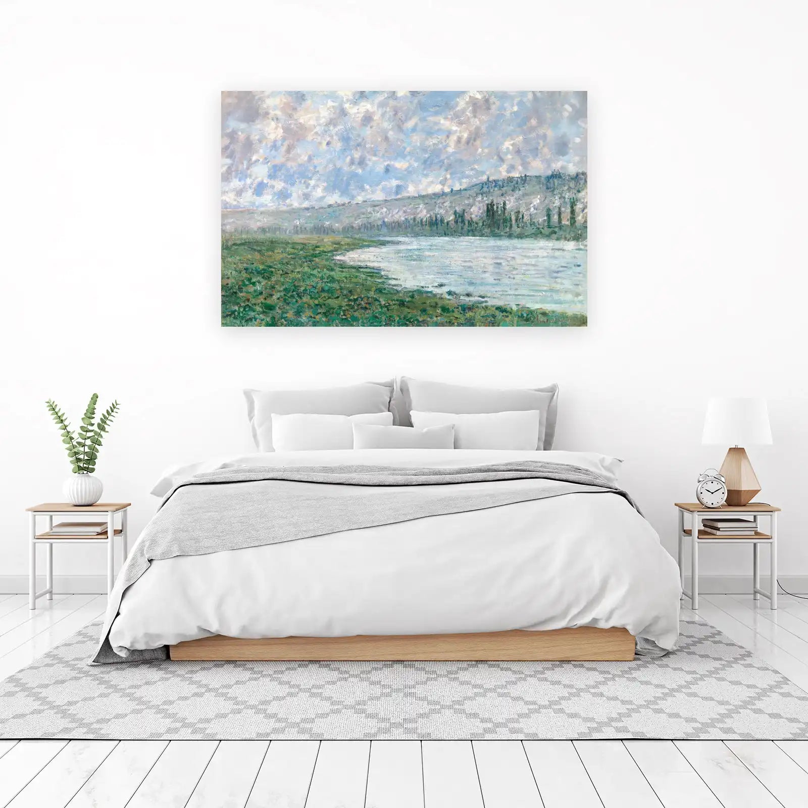 Impressionist River Landscape Wall Art