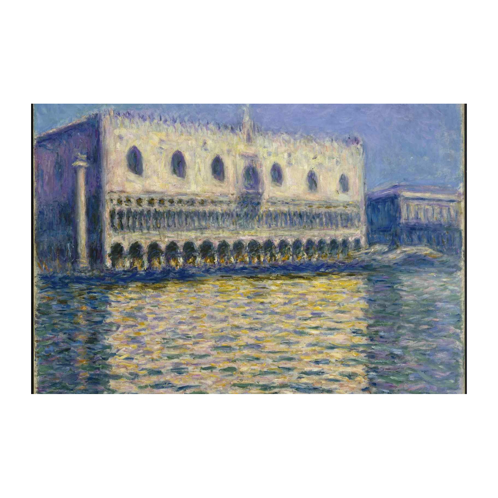 Monet's Venice Palace Water Impression Wall Art