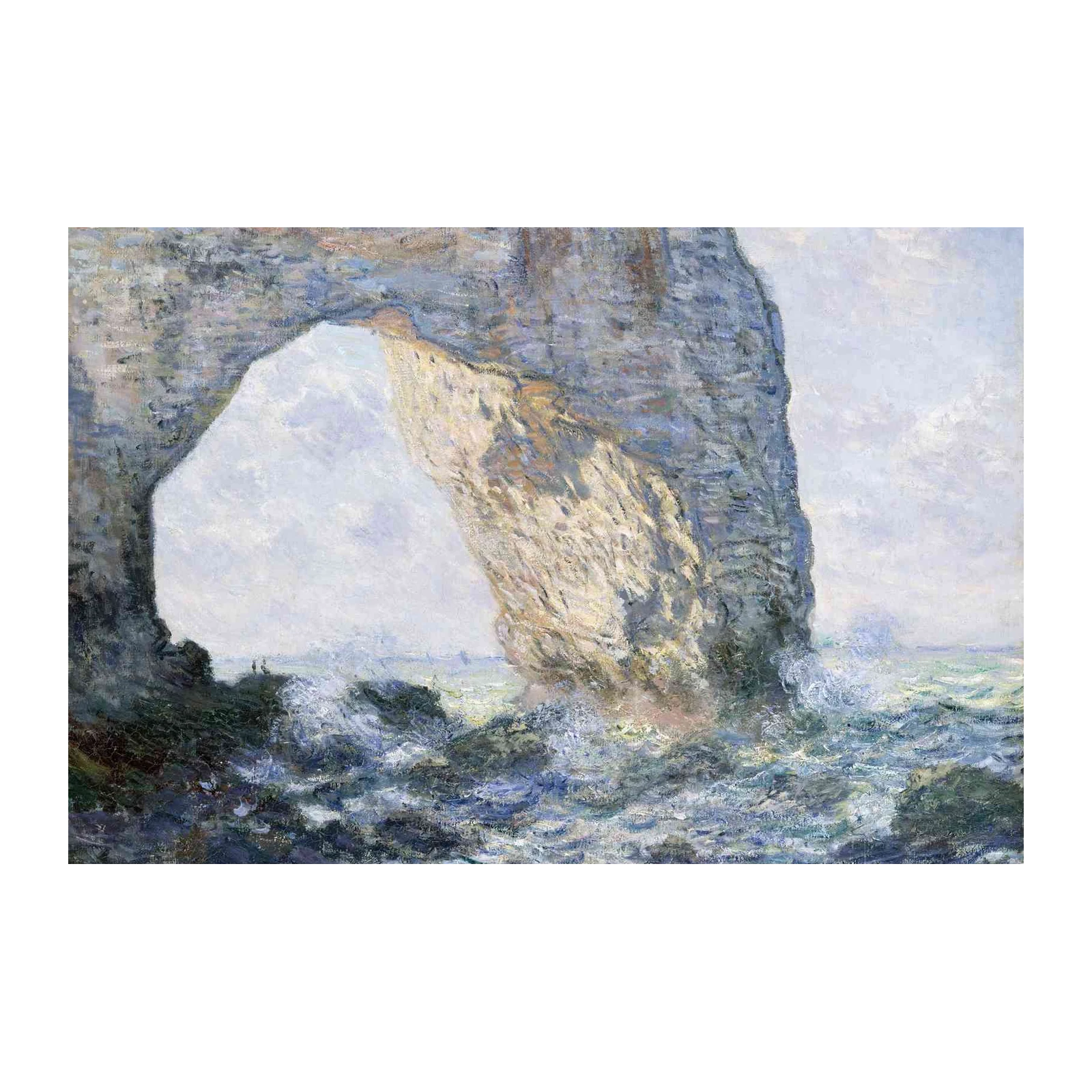 Impressionist Seascape Etretat Cliffs Wall Art