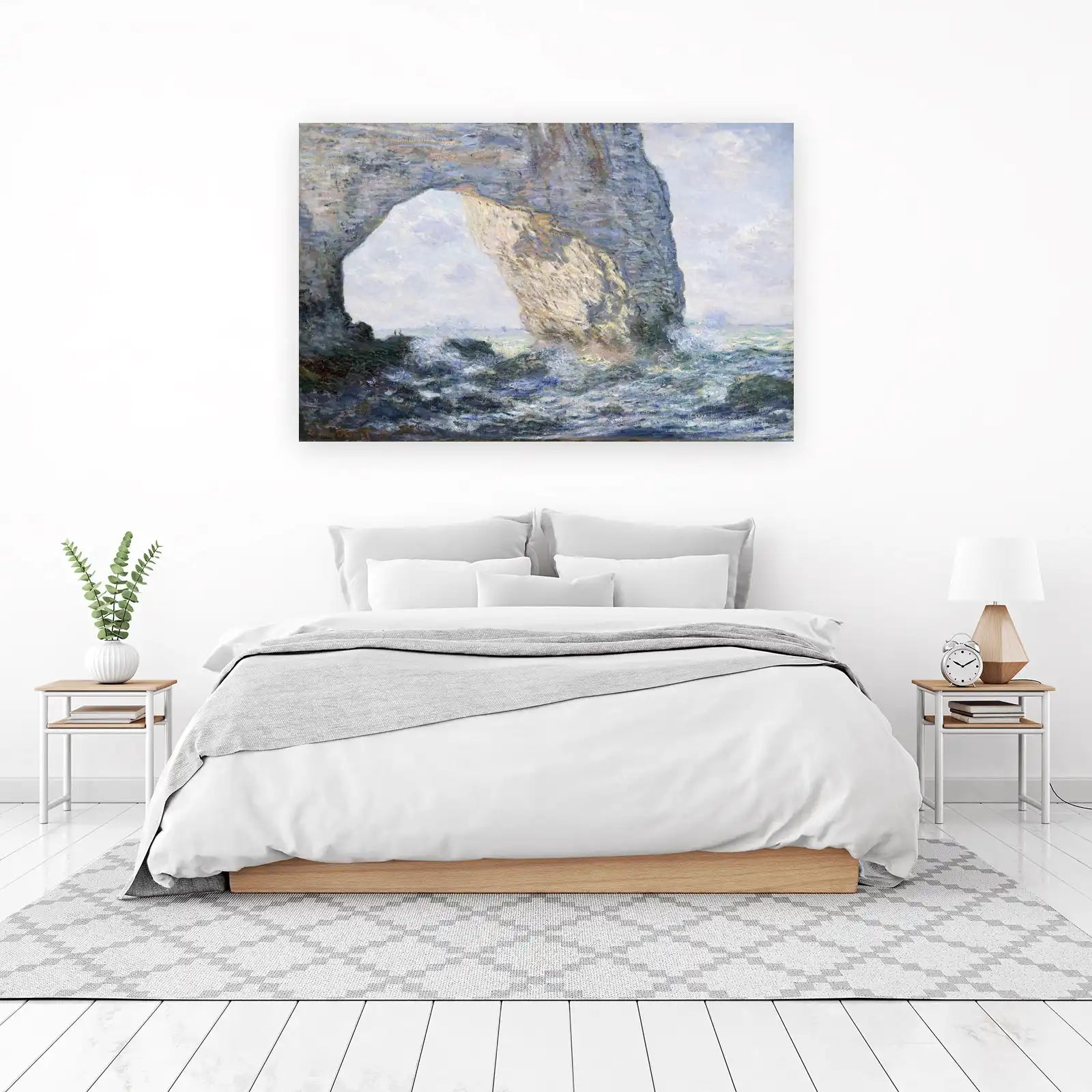 Impressionist Seascape Etretat Cliffs Wall Art