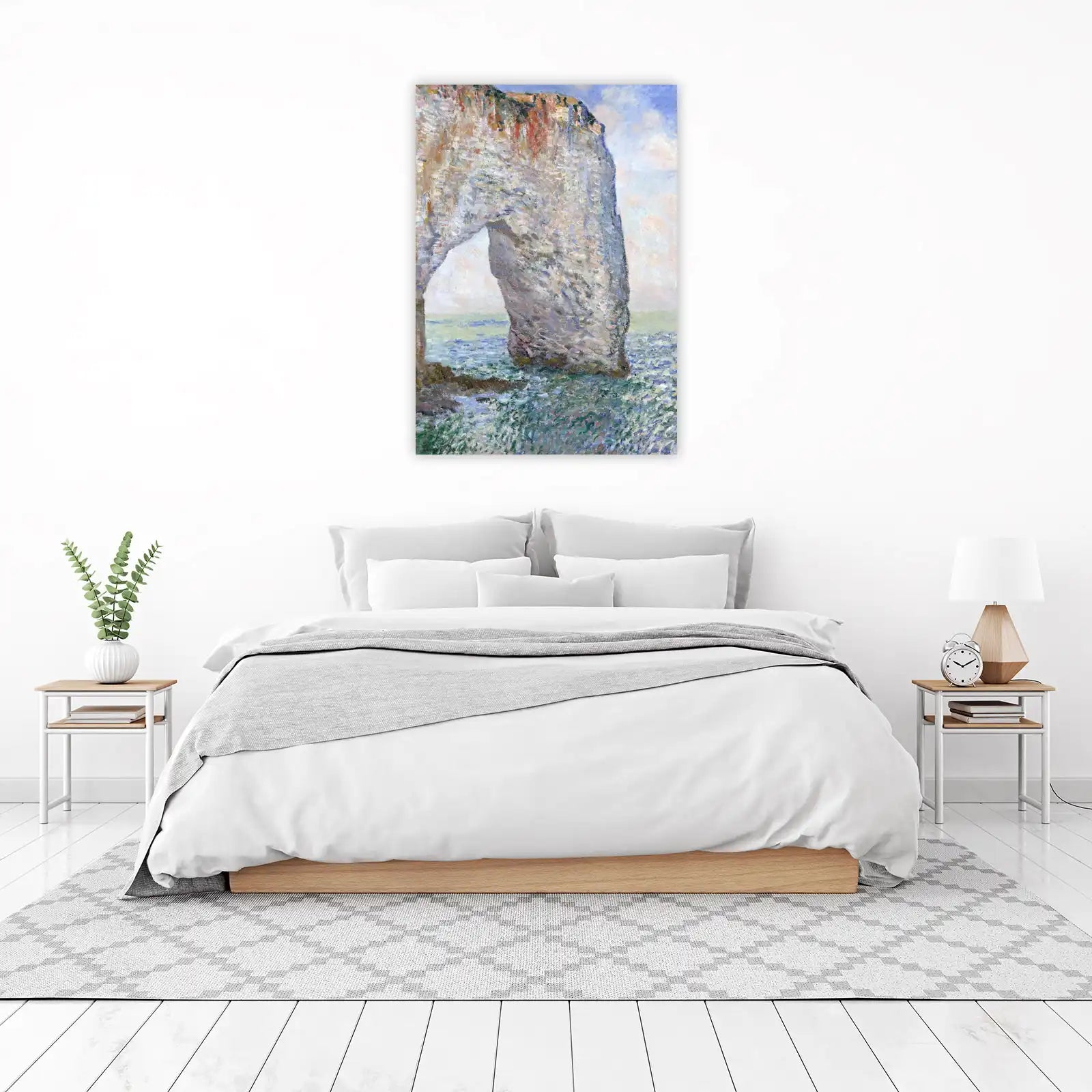 Monet Cliffs at Etretat Wall Art - Impressionist Seascape