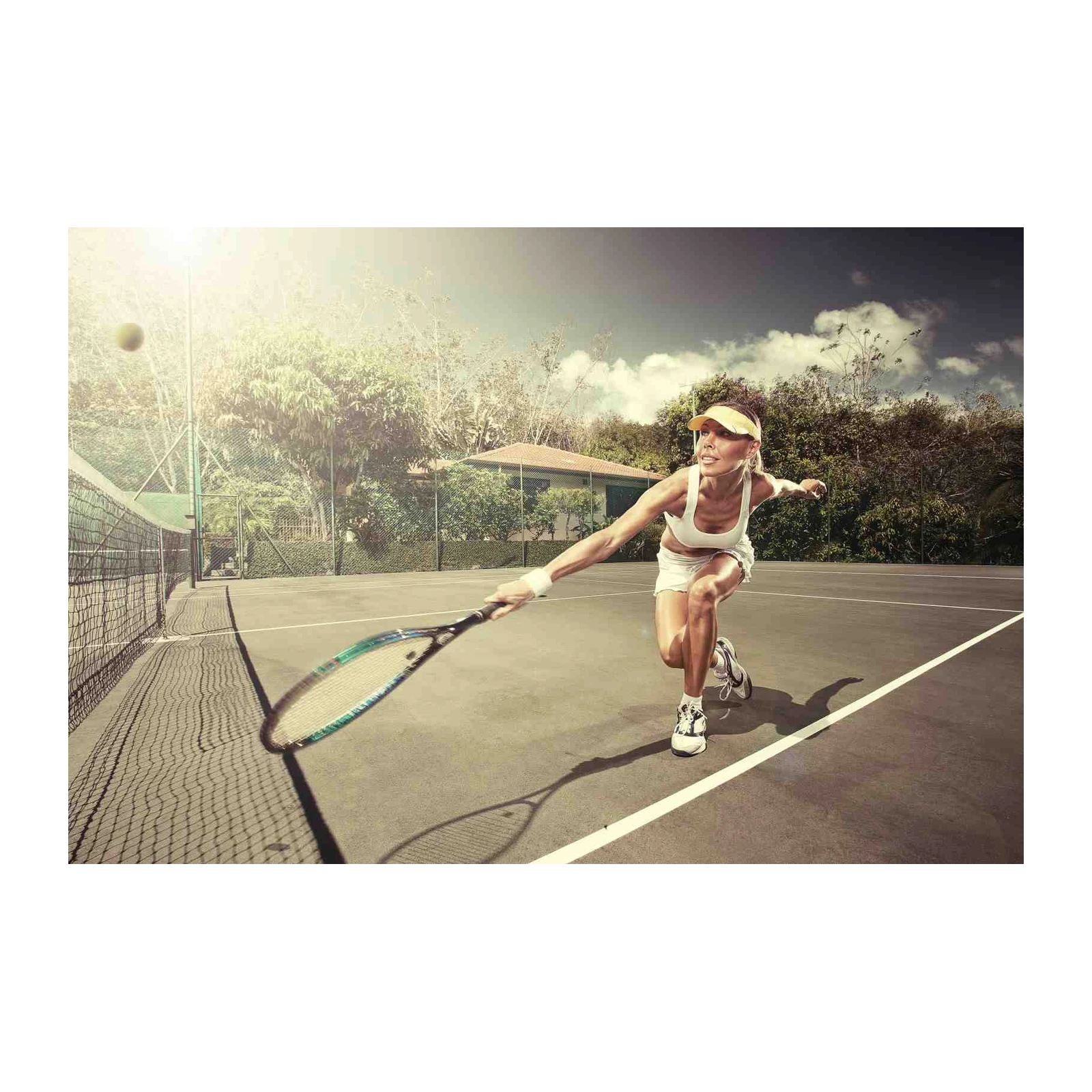 Dynamic Tennis Player Action Shot Wall Art