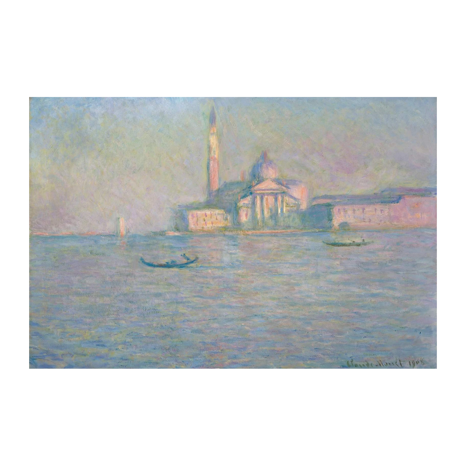 Monet's Venice Canal Impressionist Wall Art