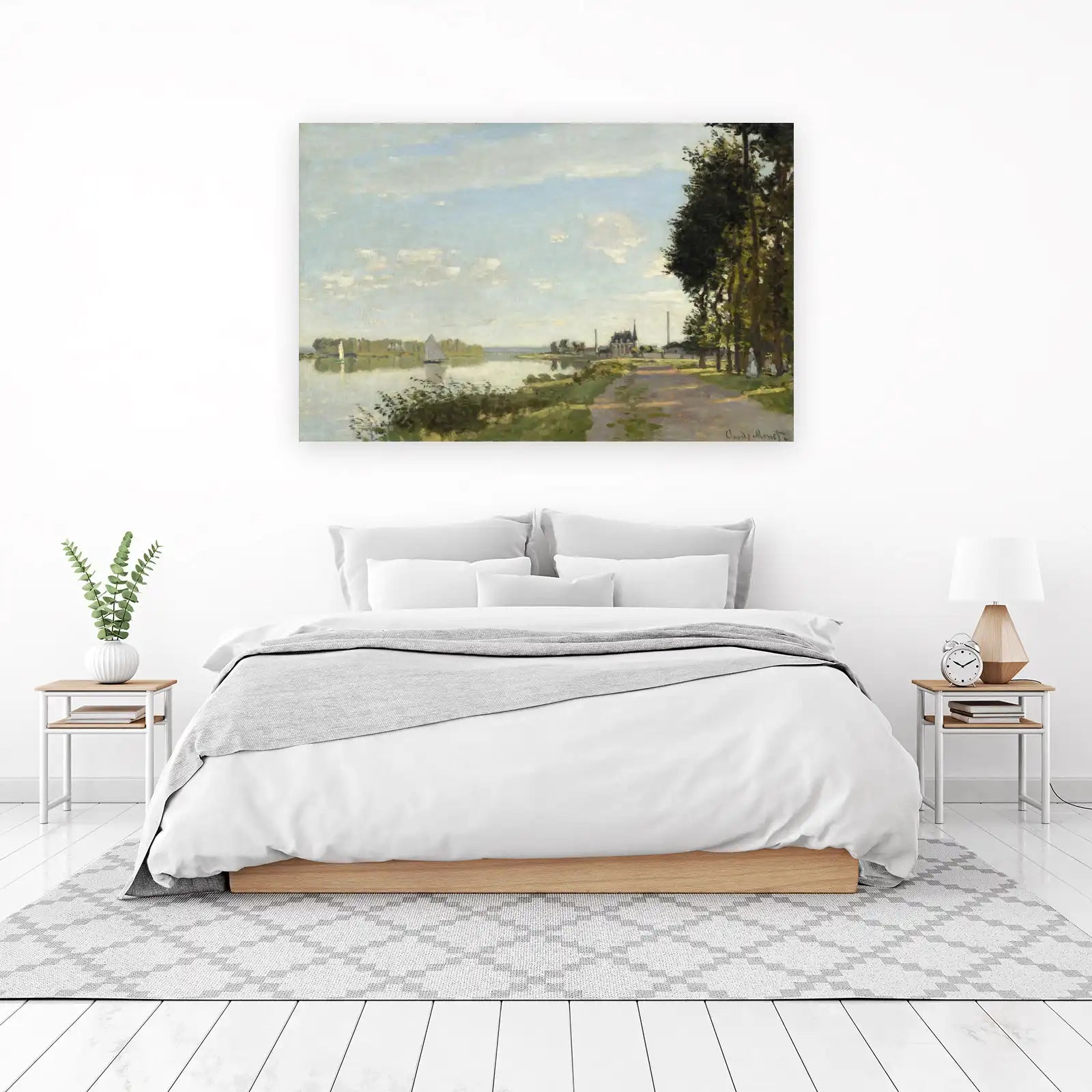 Serene River Landscape Monet Wall Art