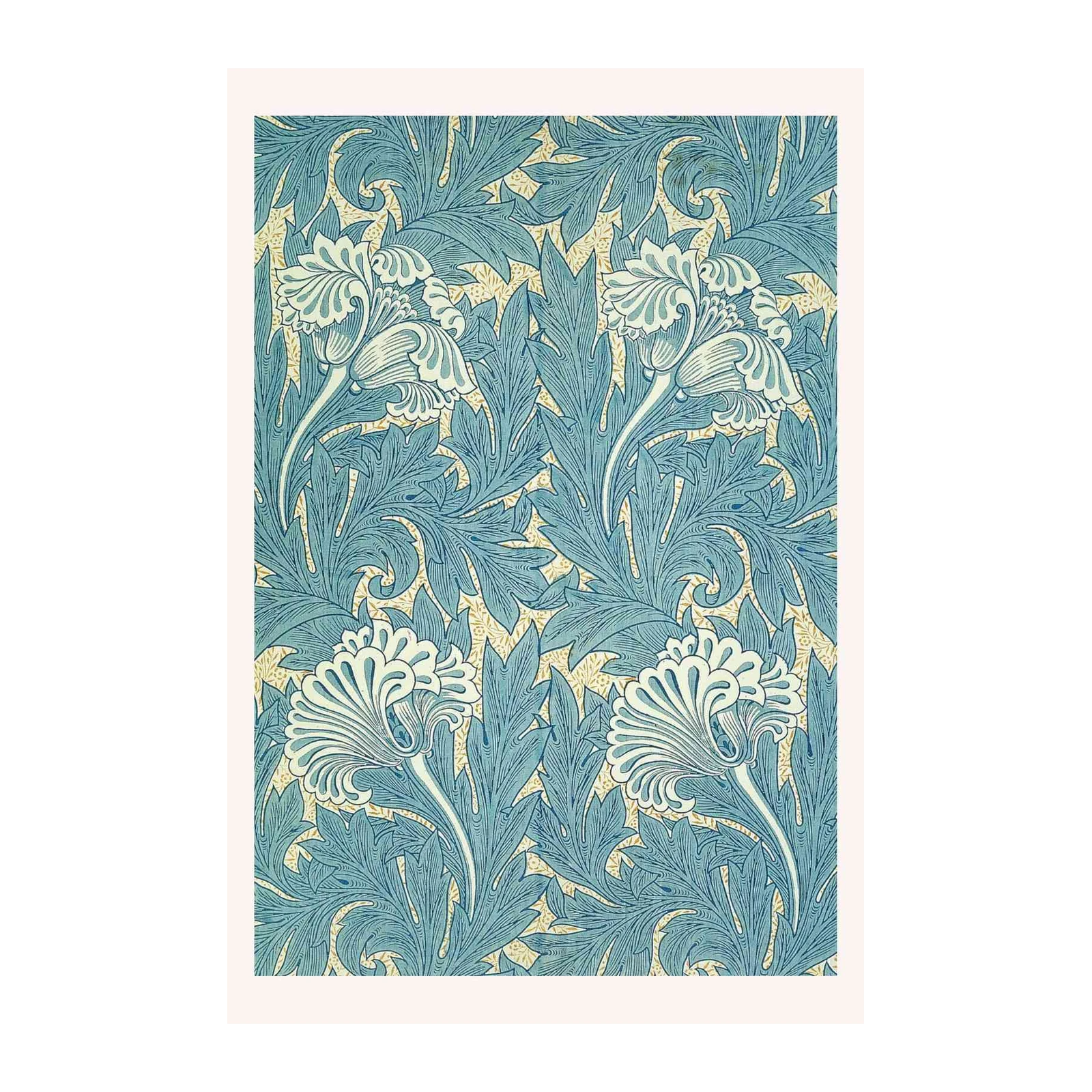Victorian Blue Floral William Morris Wall Art