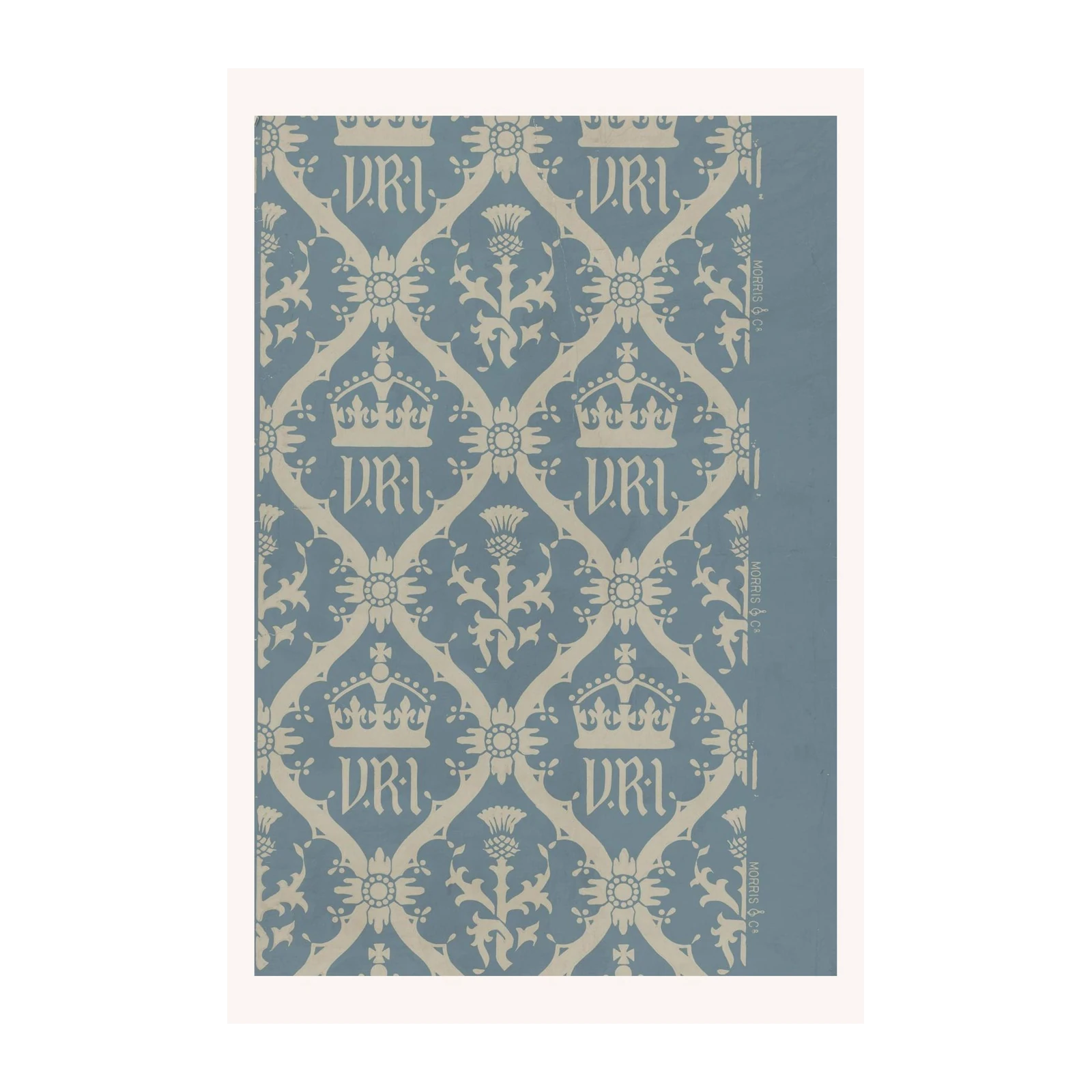 Victorian Crown & Thistle Pattern Wall Art