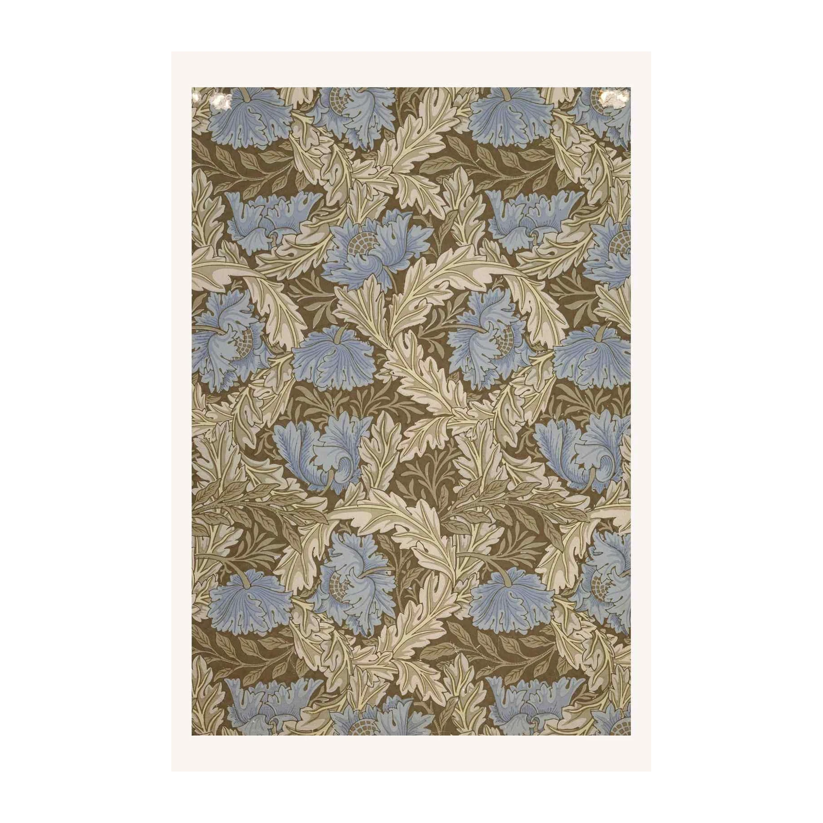 Blue Floral Art Nouveau Wall Art
