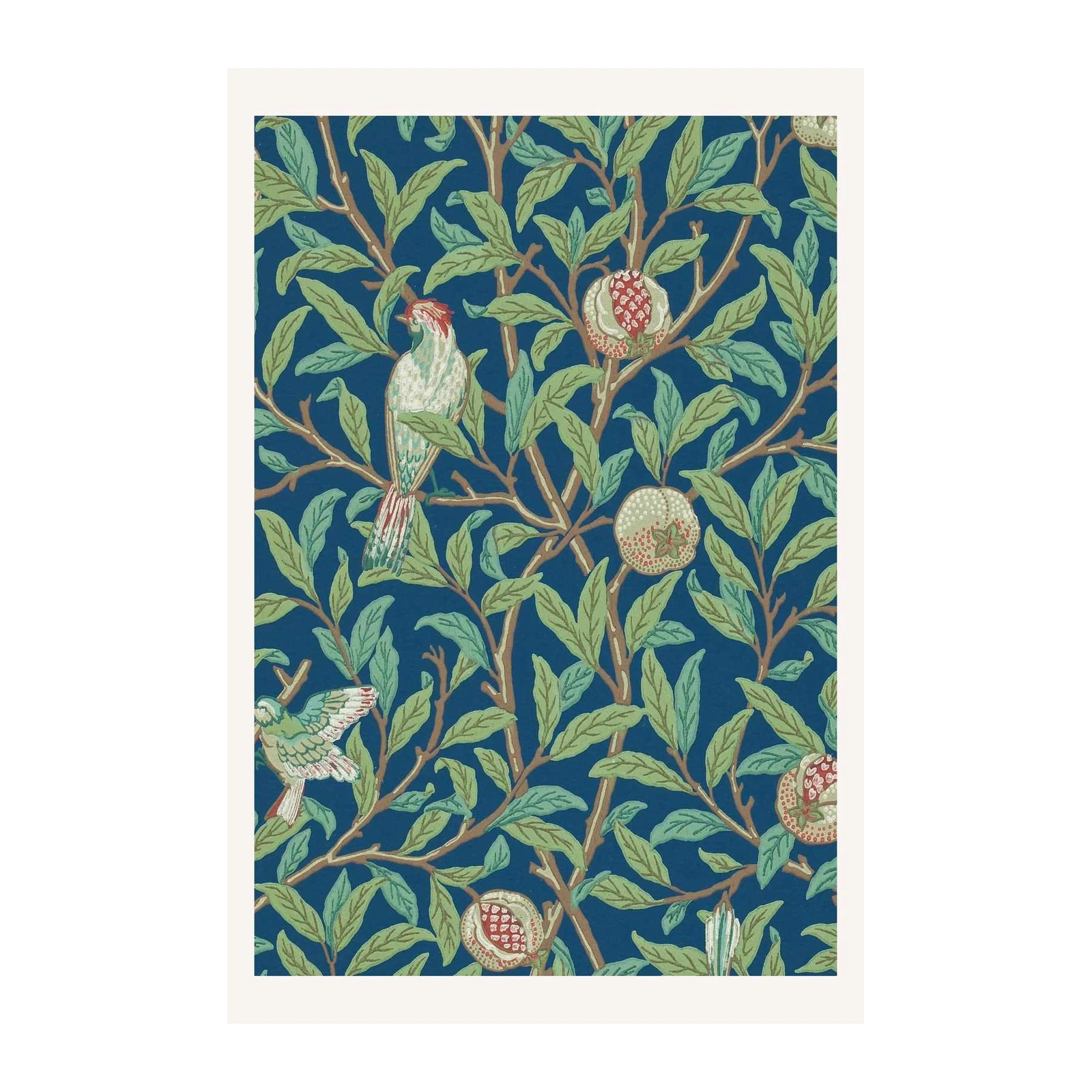 Vintage Bird & Pomegranate Art Wall Art