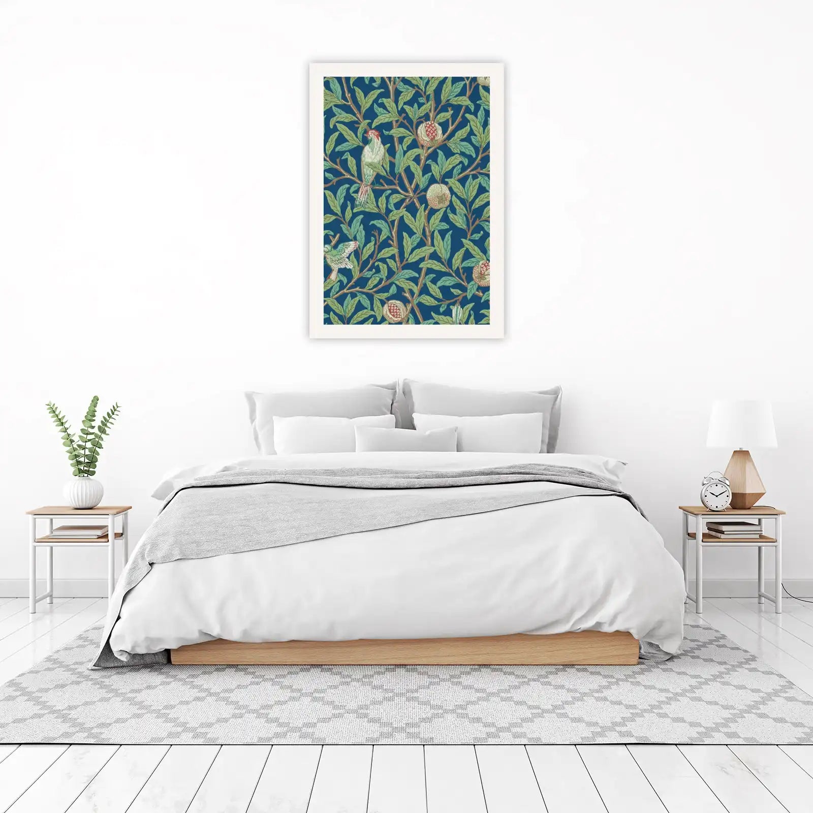 Vintage Bird & Pomegranate Art Wall Art
