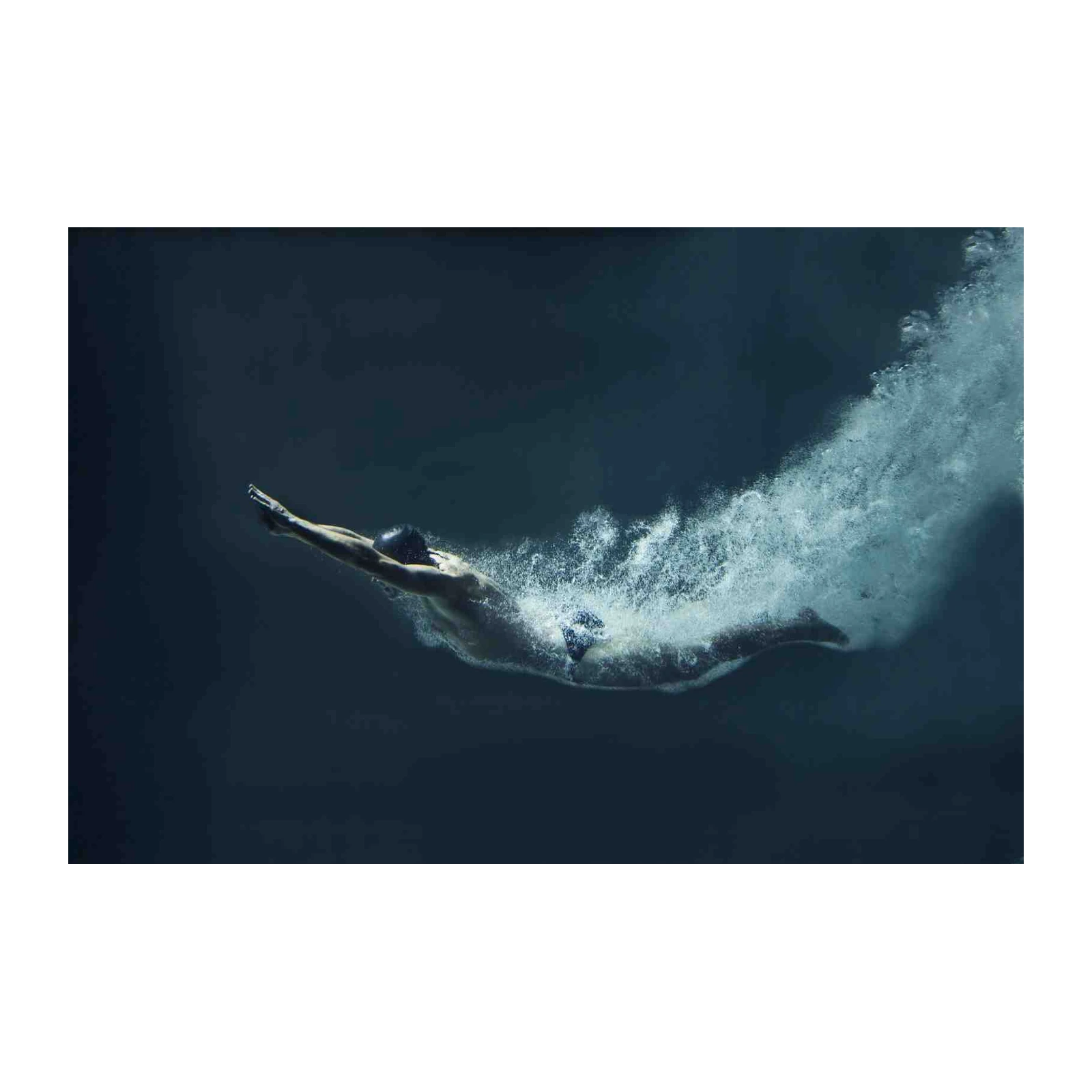 Underwater Dive Athlete Wall Art