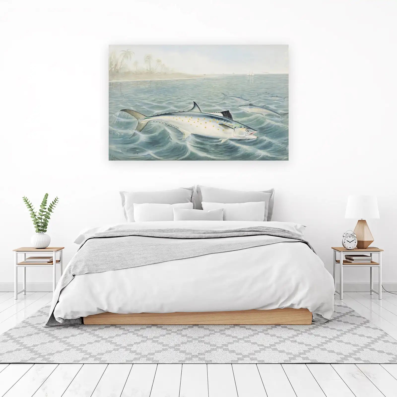 King Mackerel Coastal Scene Wall Art