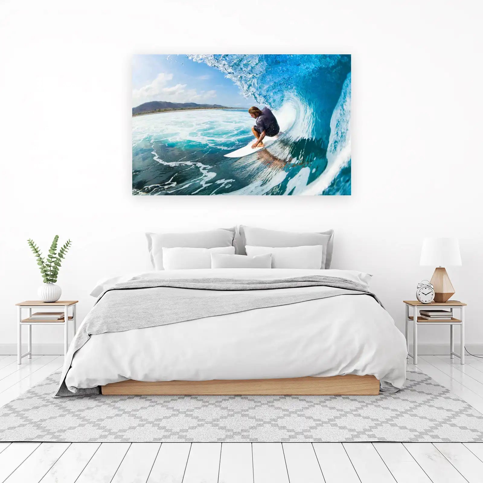 Epic Surf Barrel Ride Wall Art