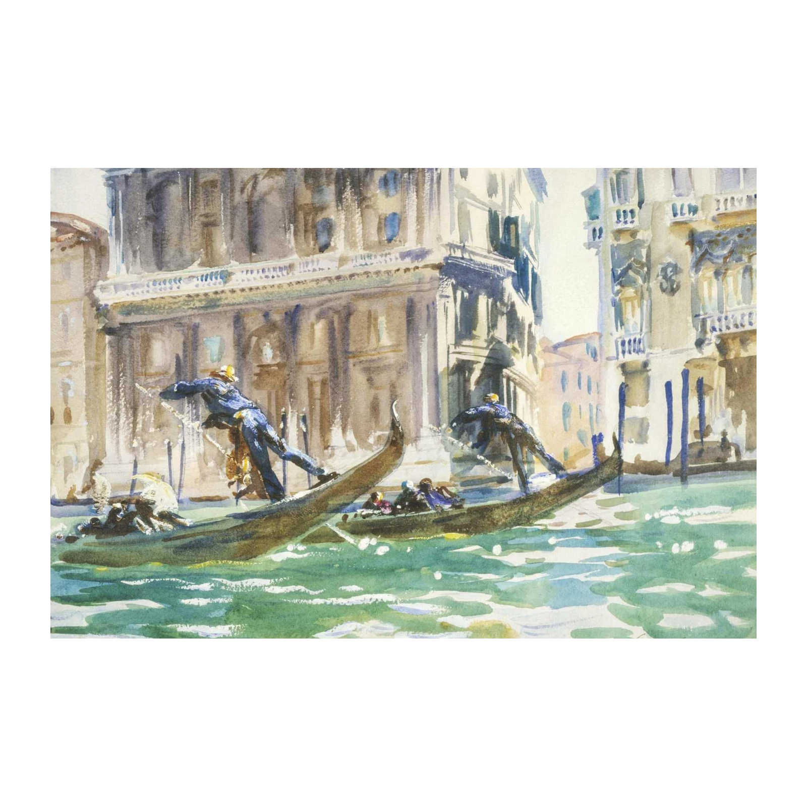 Venetian Gondola Ride Watercolor Wall Art