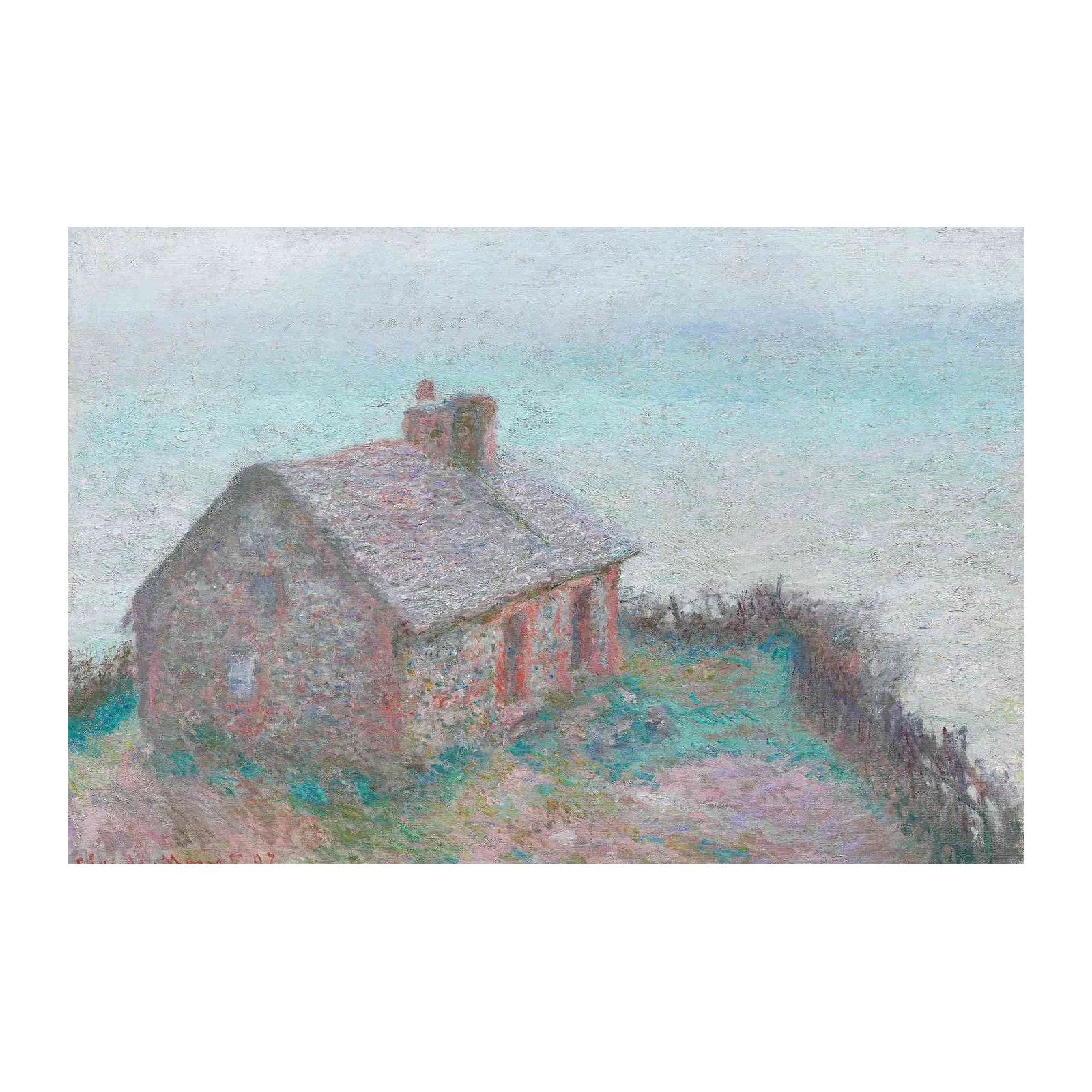 Impressionist Seaside Cottage Wall Art
